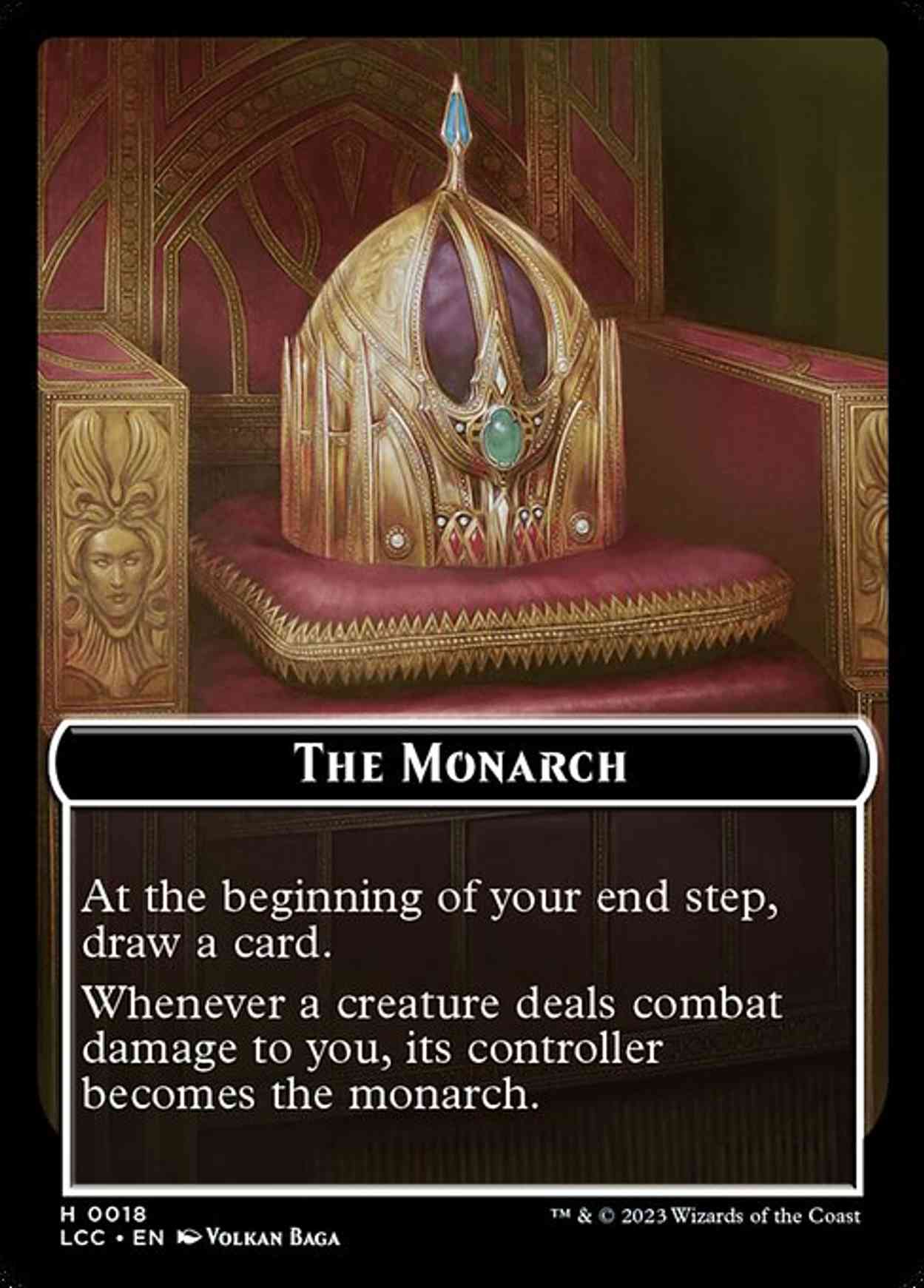 The Monarch // Dinosaur Double-Sided Token magic card front