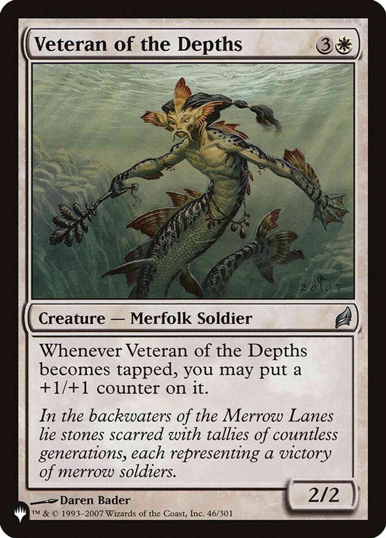 Veteran of the Depths magic card front