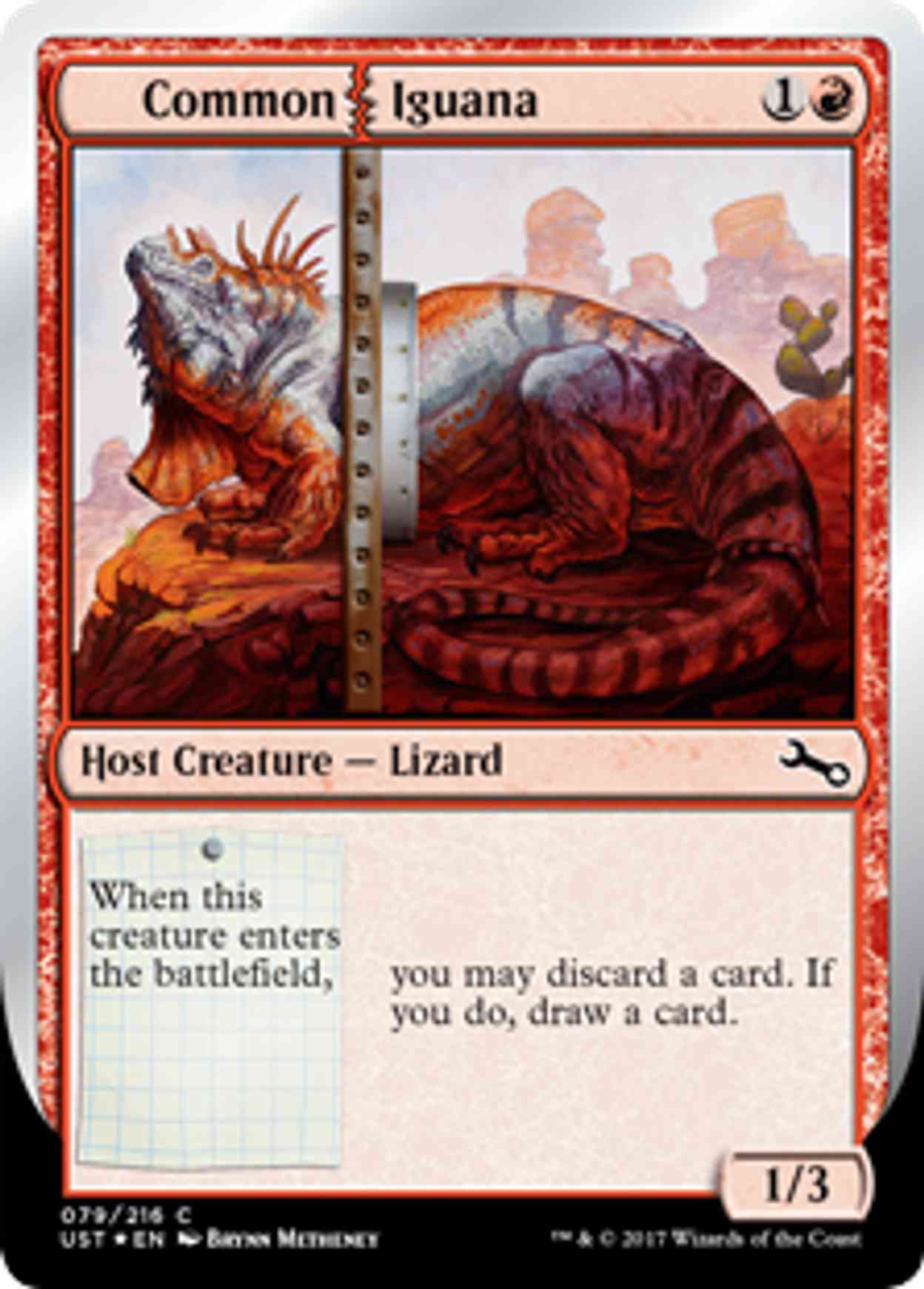 Common Iguana magic card front