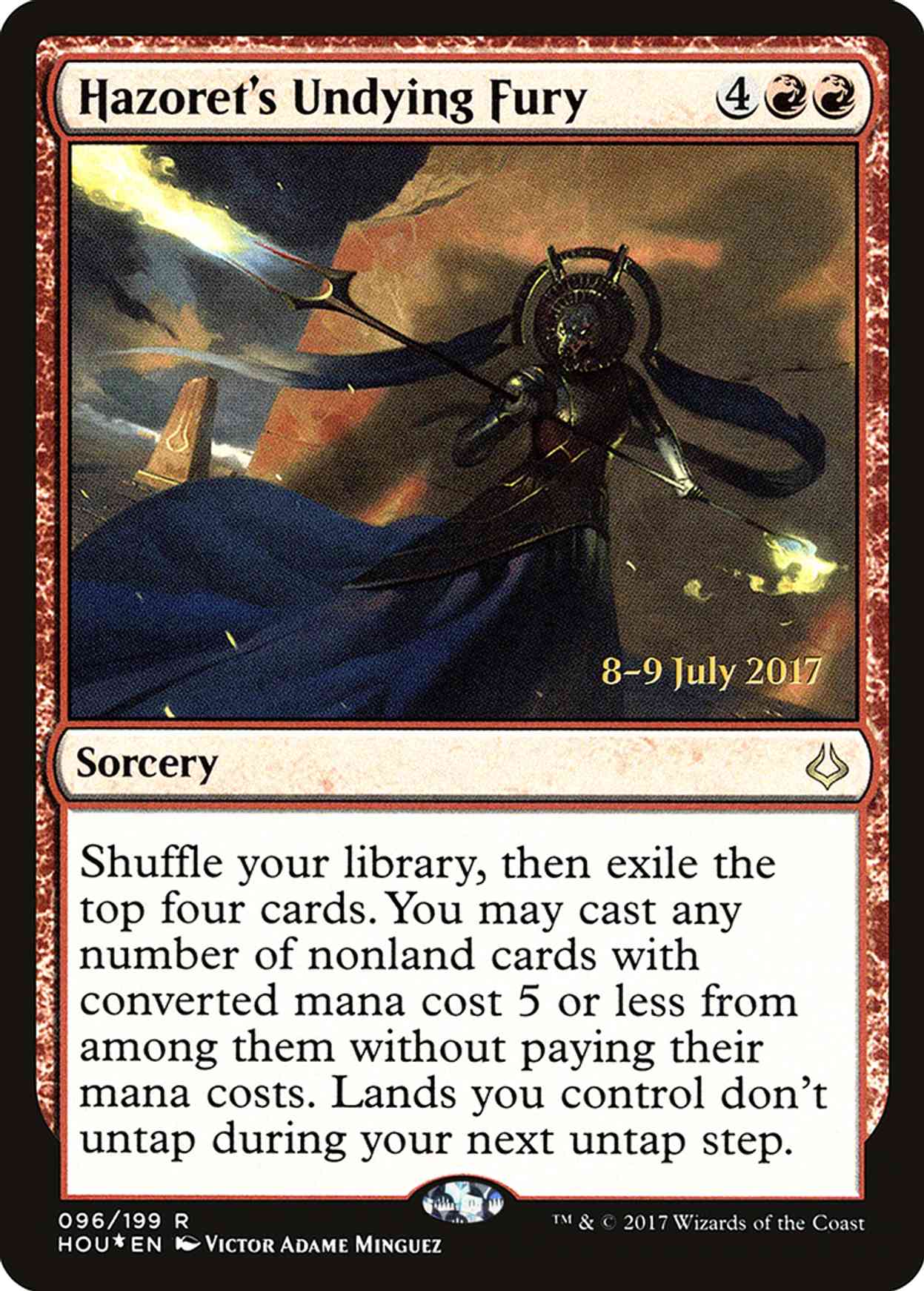 Hazoret's Undying Fury magic card front