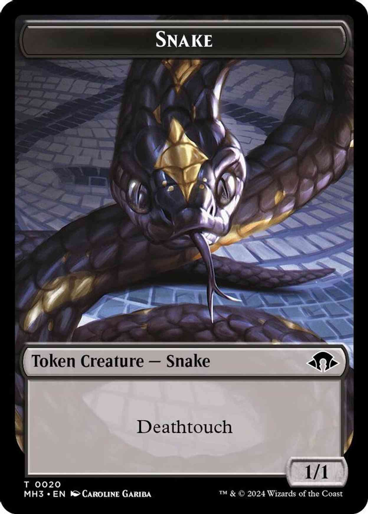 Snake // Energy Reserve Double-Sided Token magic card front