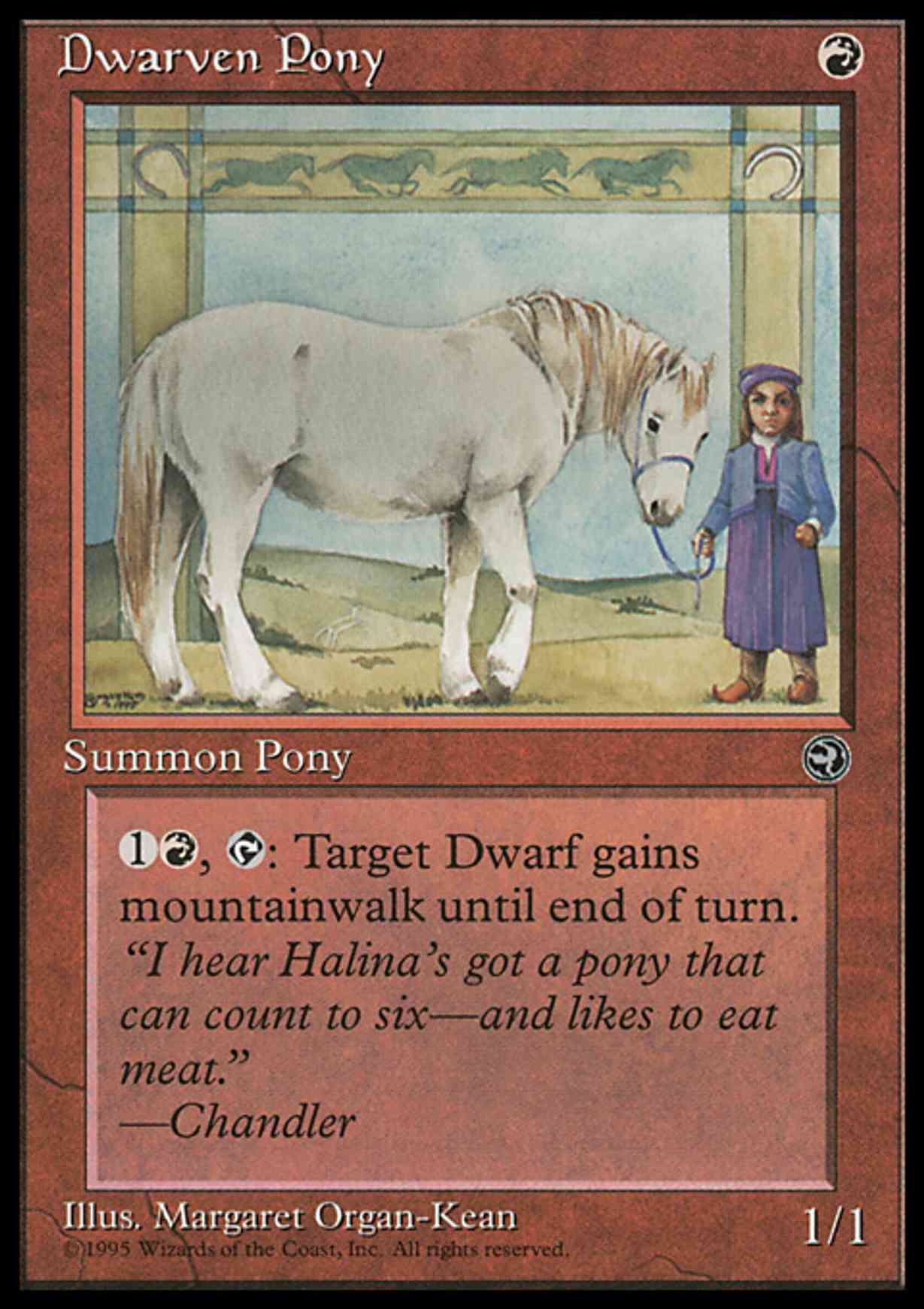 Dwarven Pony magic card front