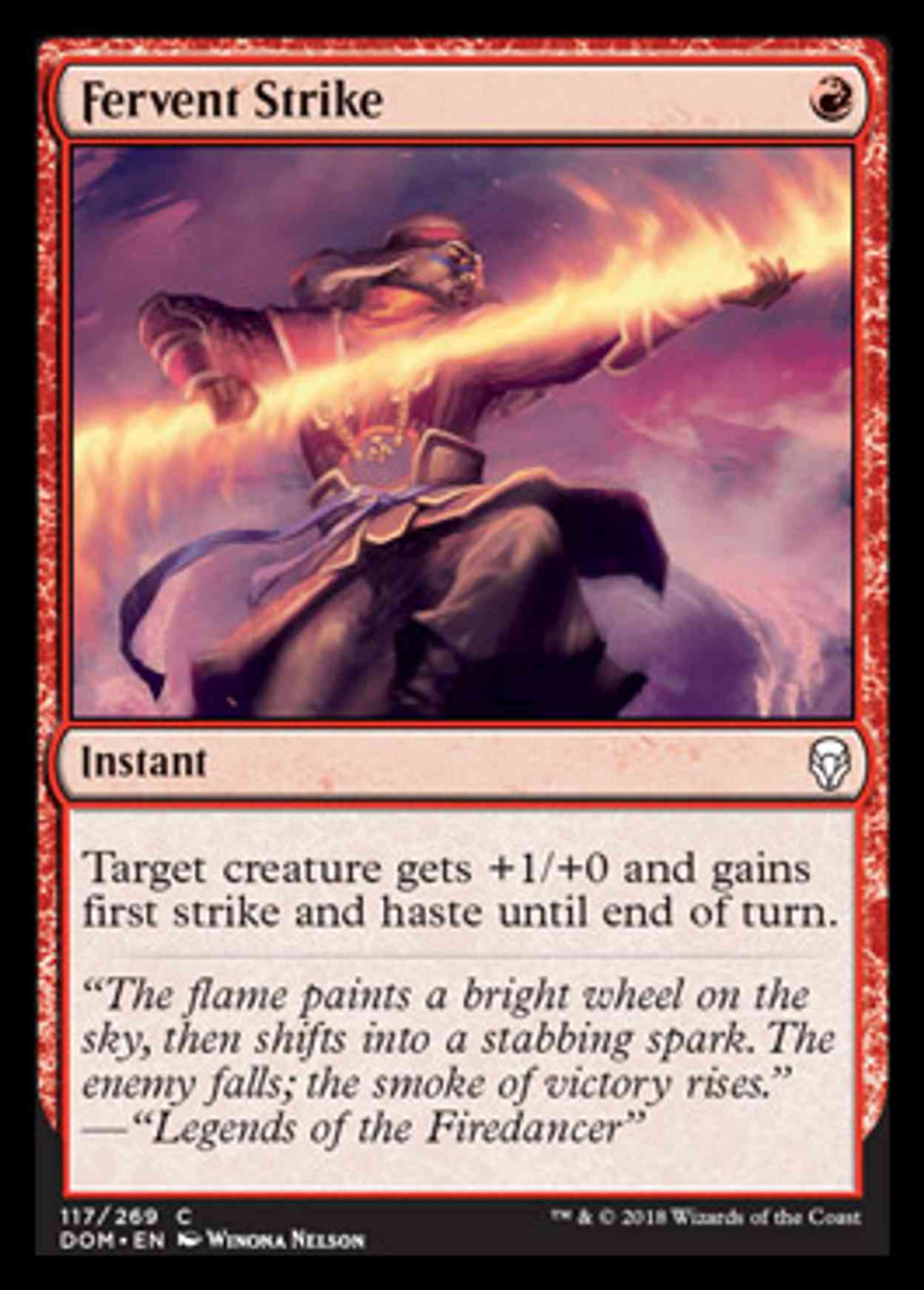 Fervent Strike magic card front