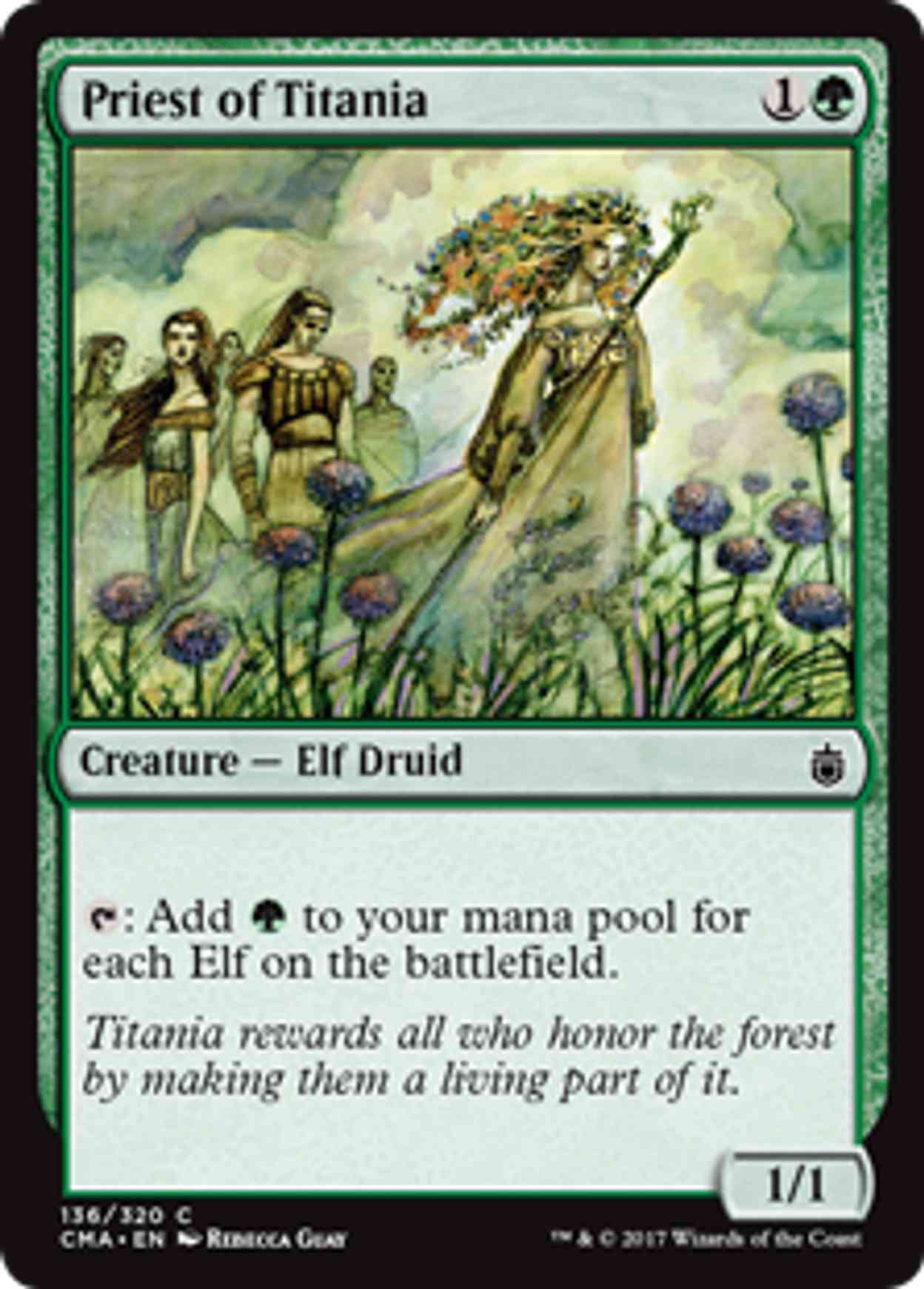 Priest of Titania magic card front