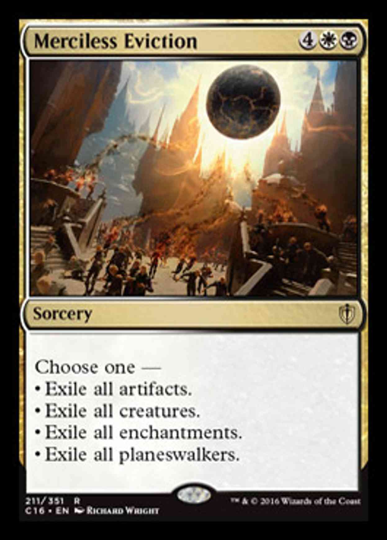 Merciless Eviction magic card front