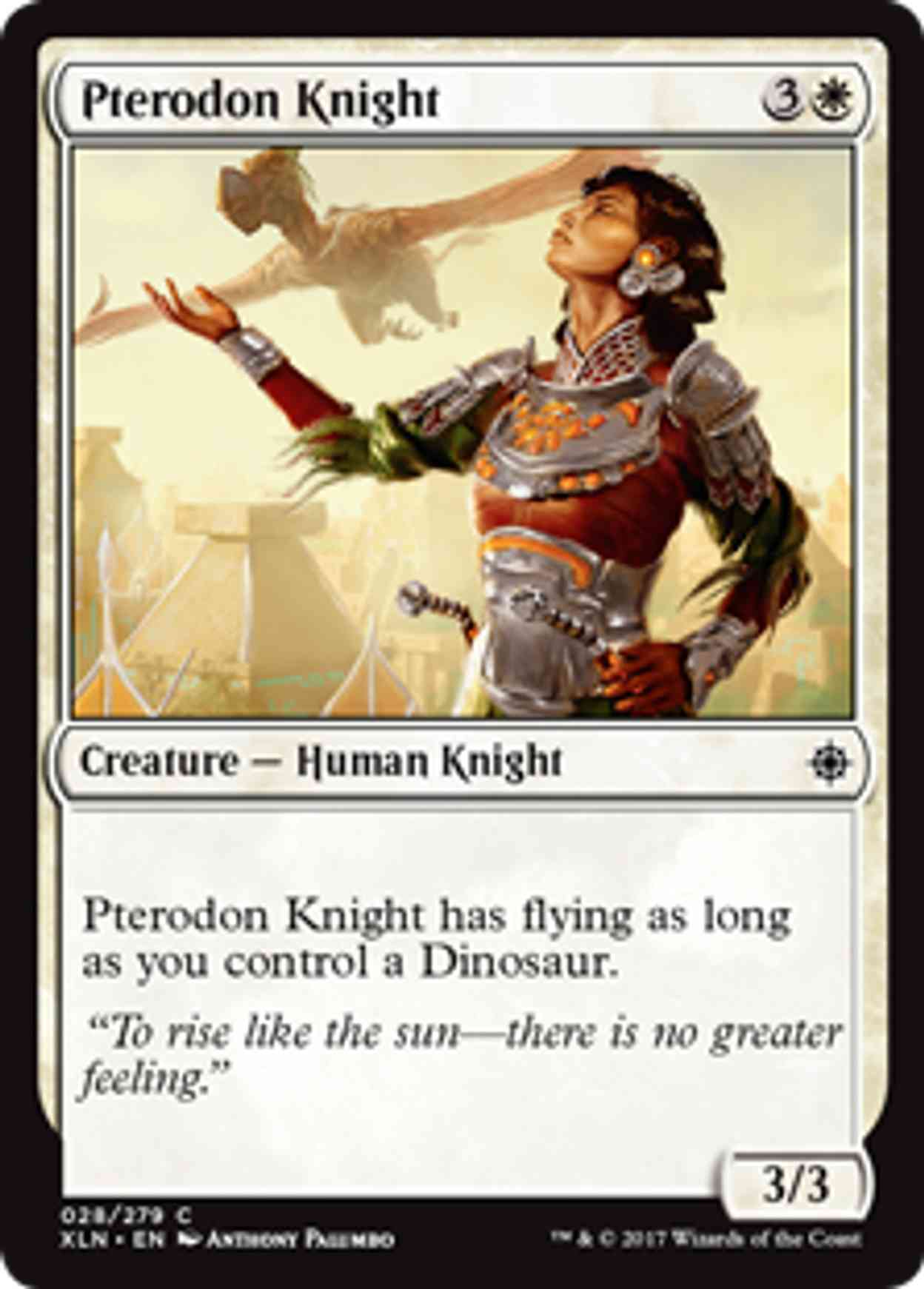 Pterodon Knight magic card front
