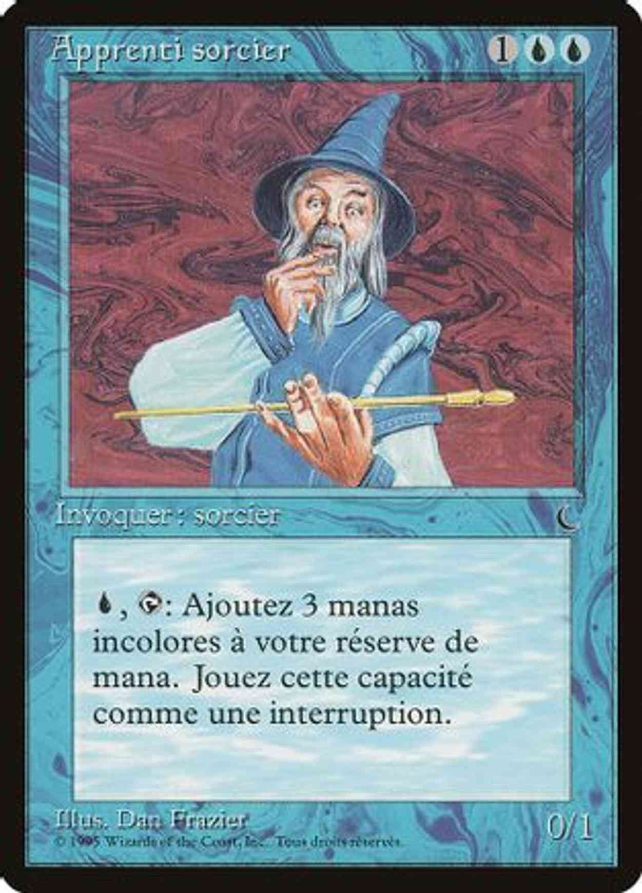 Apprentice Wizard (French) - "Apprenti sorcier" magic card front