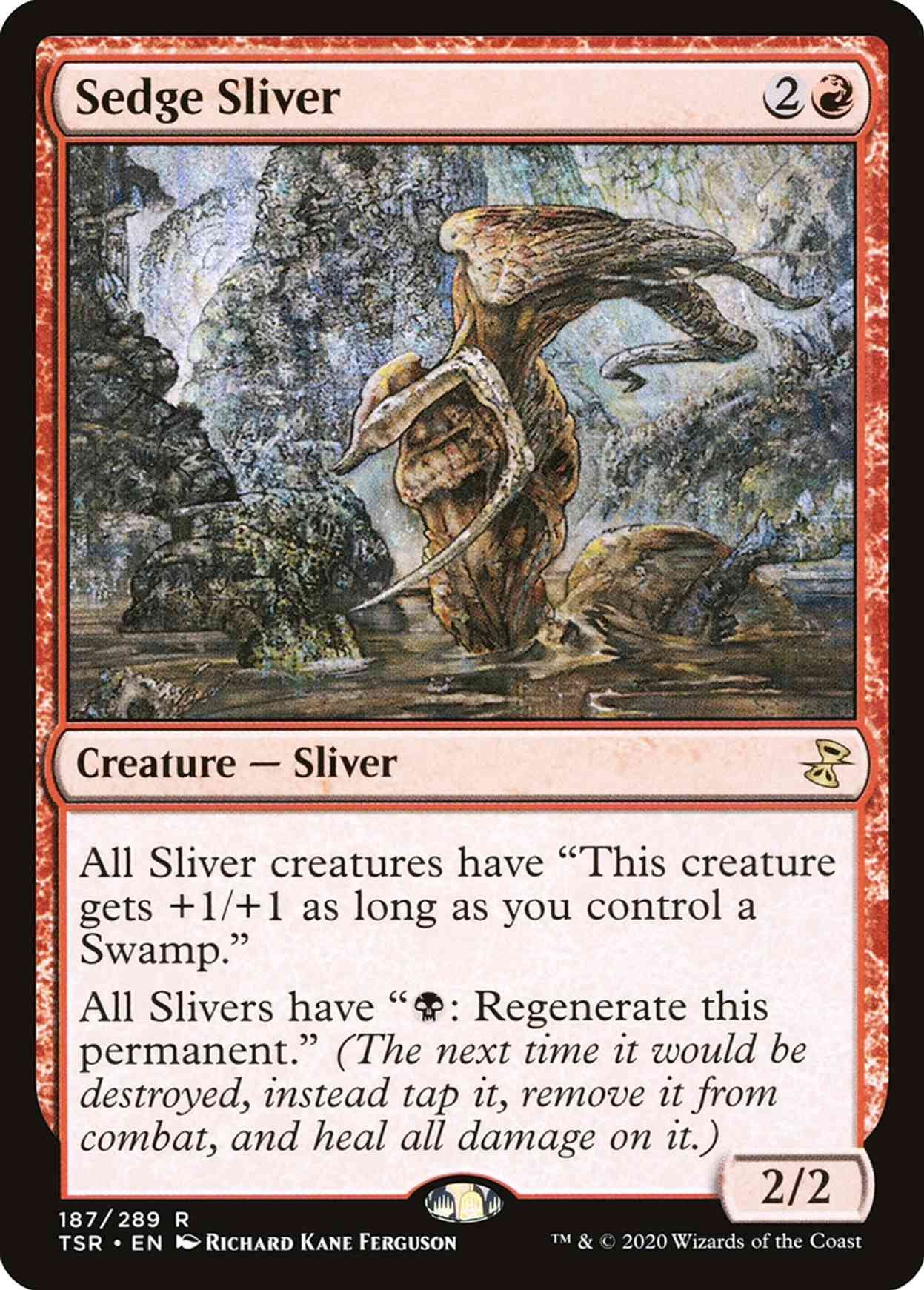 Sedge Sliver (Extended Art) magic card front