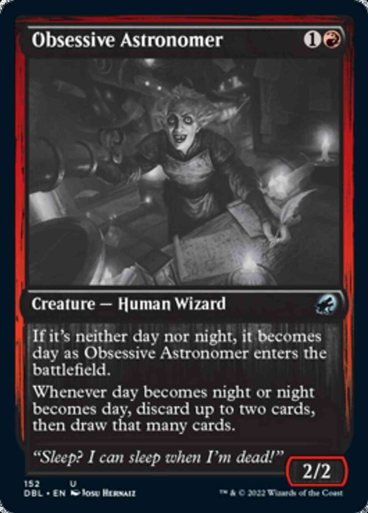 Obsessive Astronomer magic card front