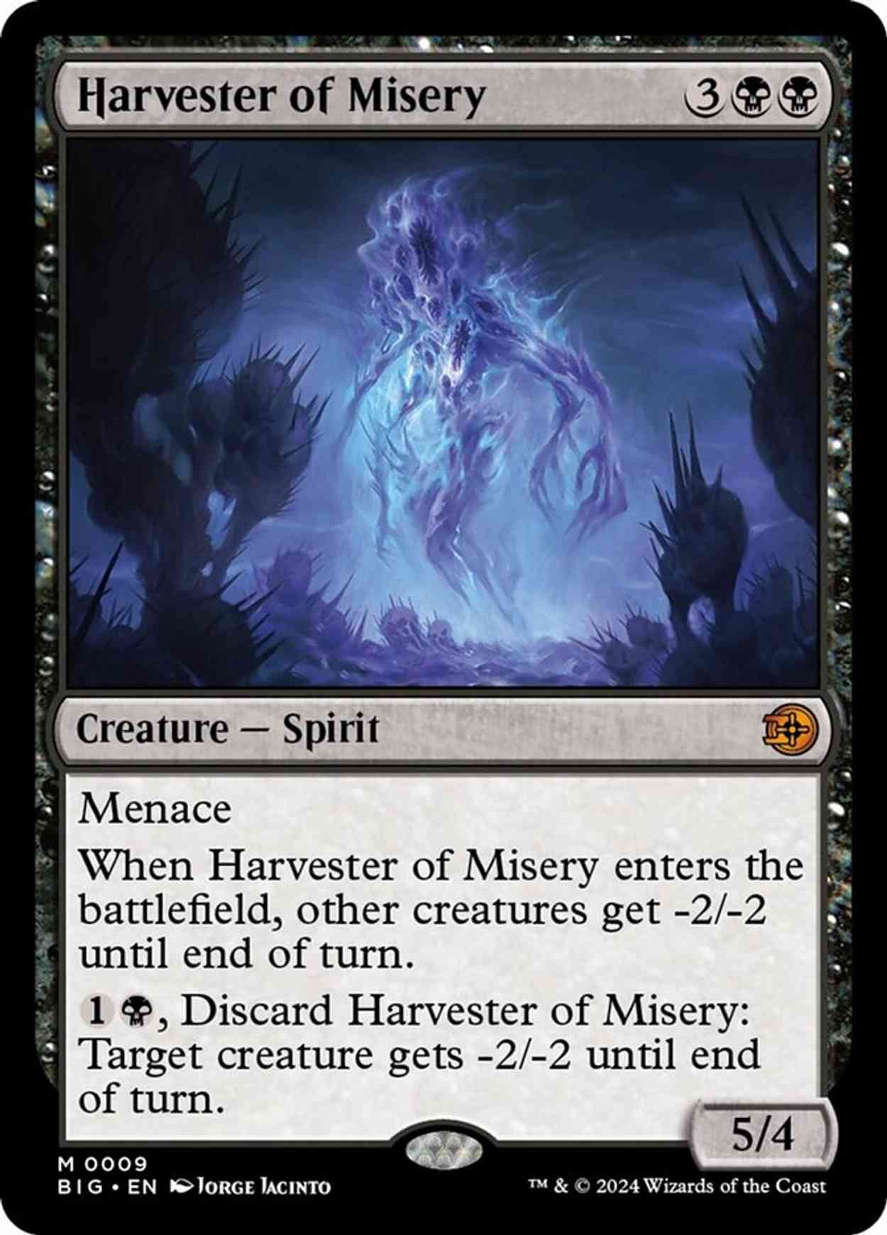 Harvester of Misery magic card front