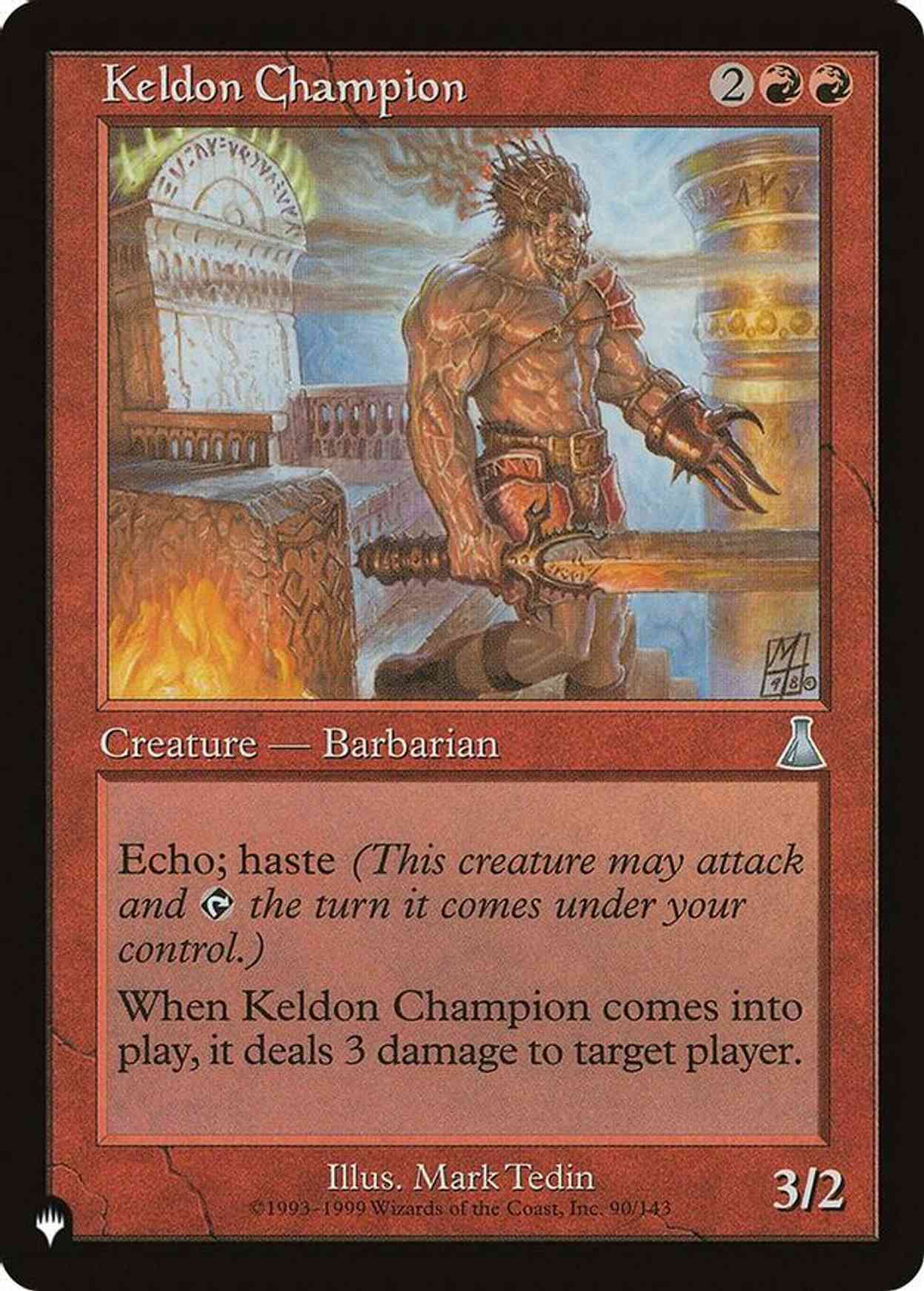 Keldon Champion magic card front