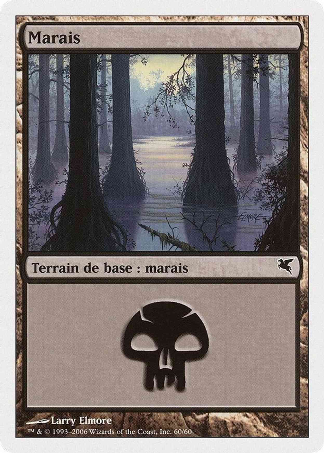 Swamp (French) - "Marais" (F60) magic card front