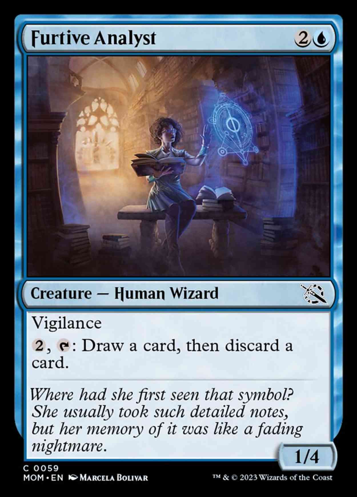 Furtive Analyst magic card front