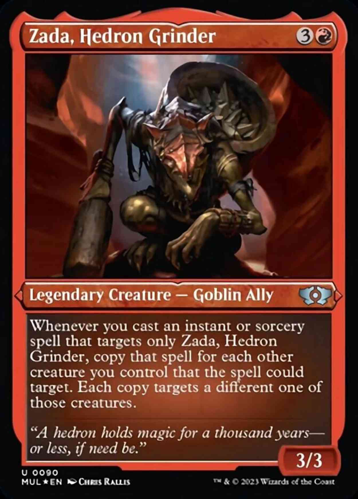 Zada, Hedron Grinder (Foil Etched) magic card front