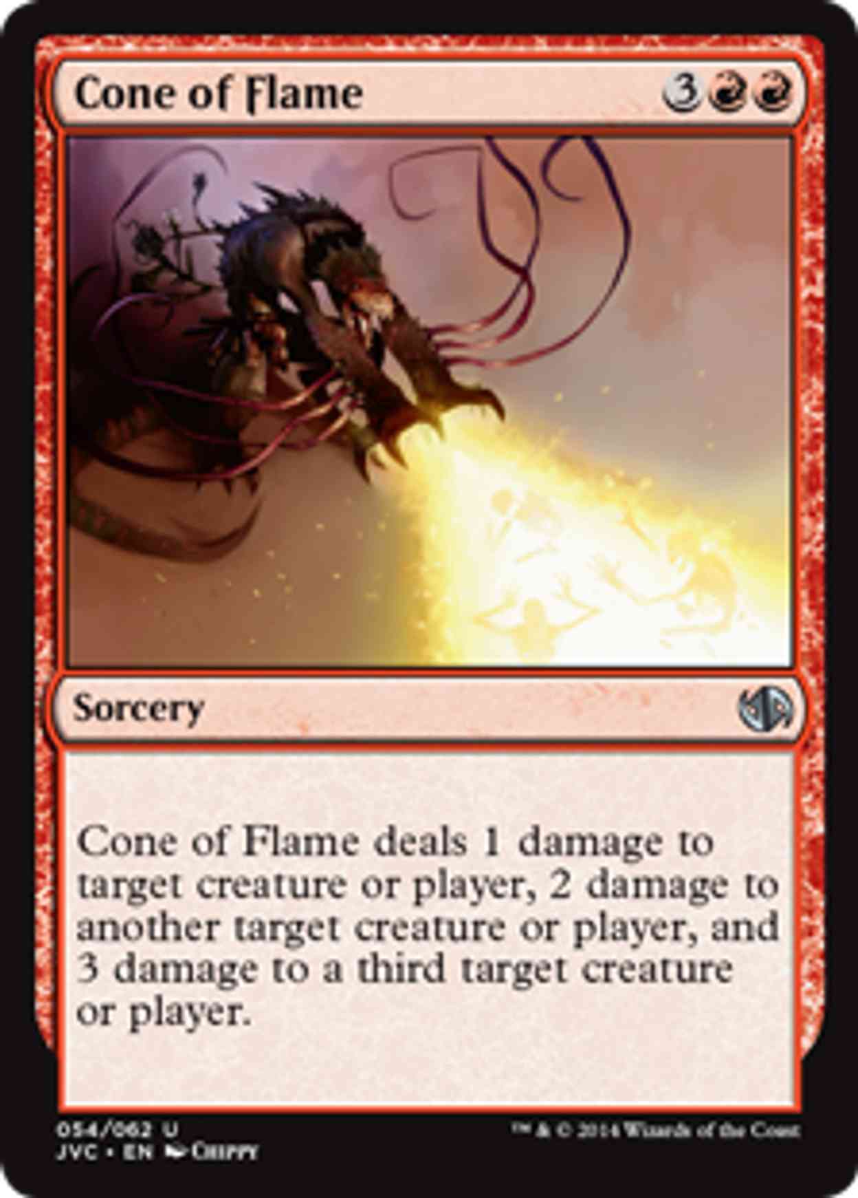Cone of Flame magic card front