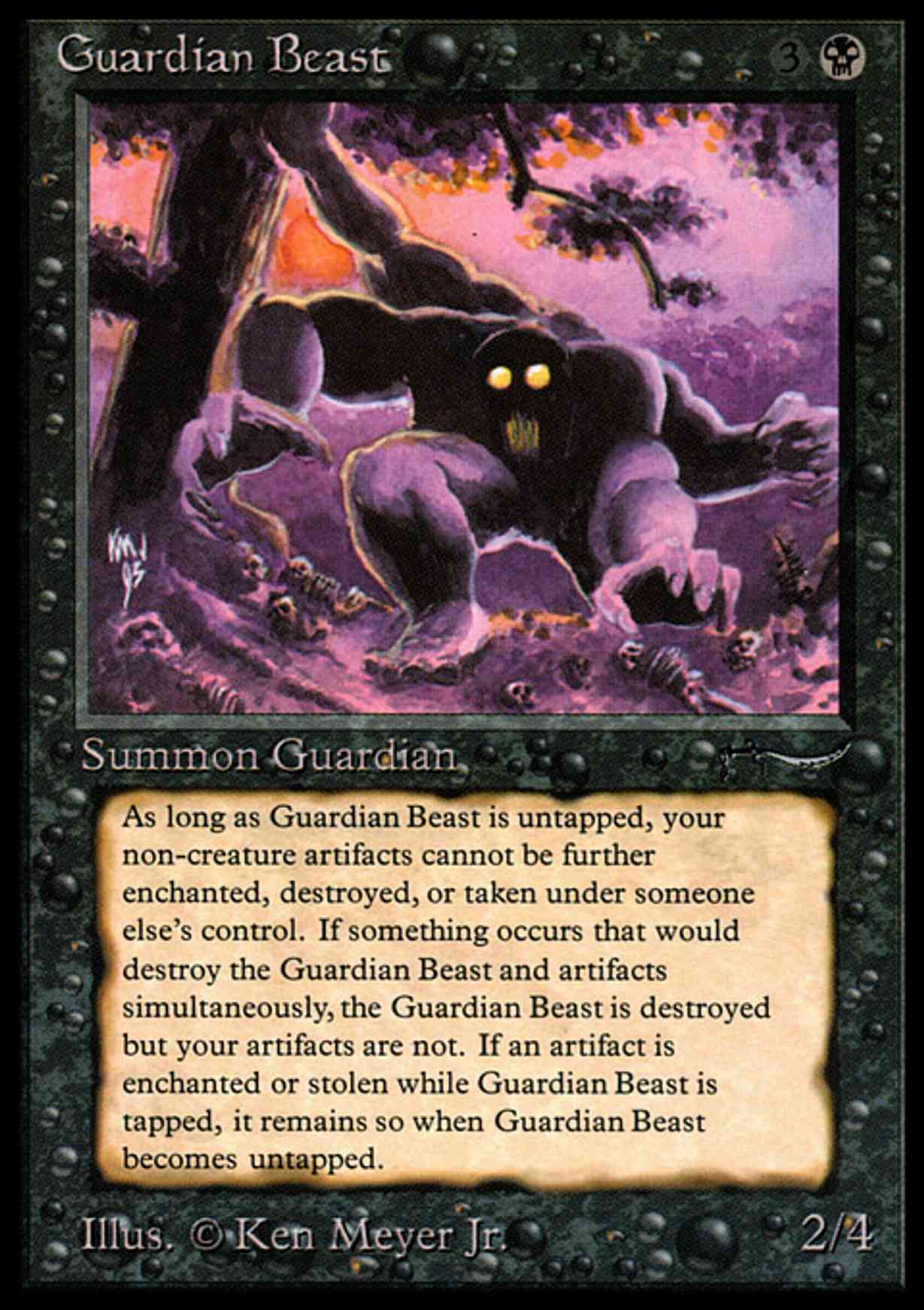 Guardian Beast magic card front