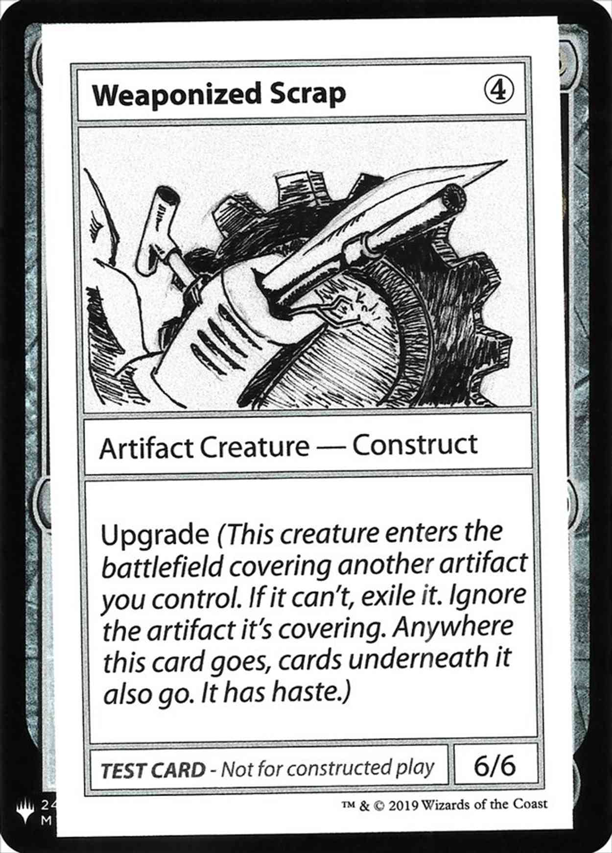 Weaponized Scrap magic card front