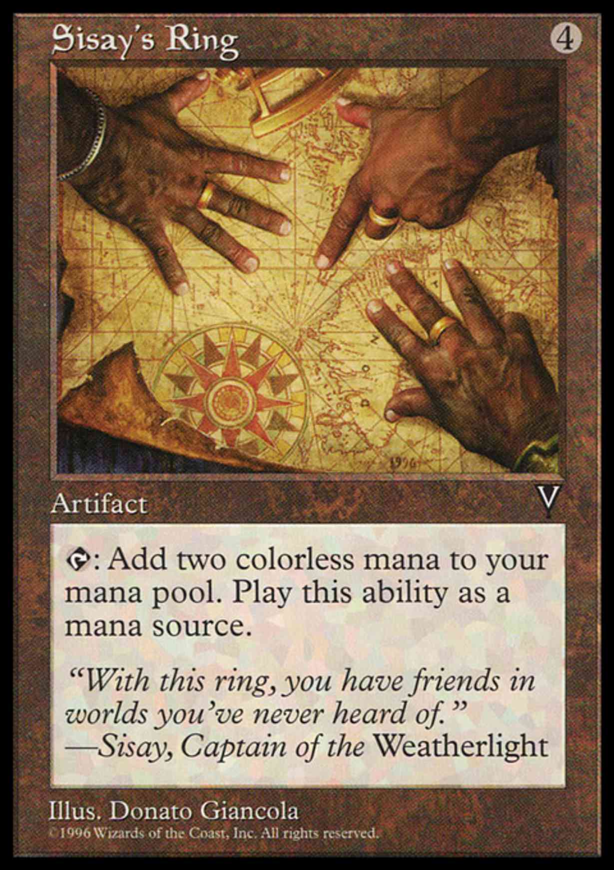 Sisay's Ring magic card front