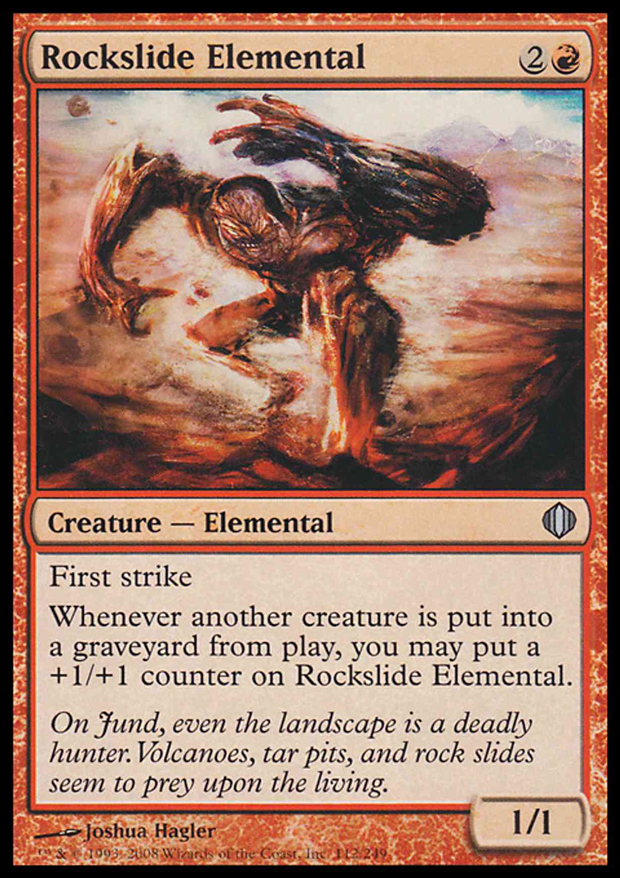 Rockslide Elemental magic card front