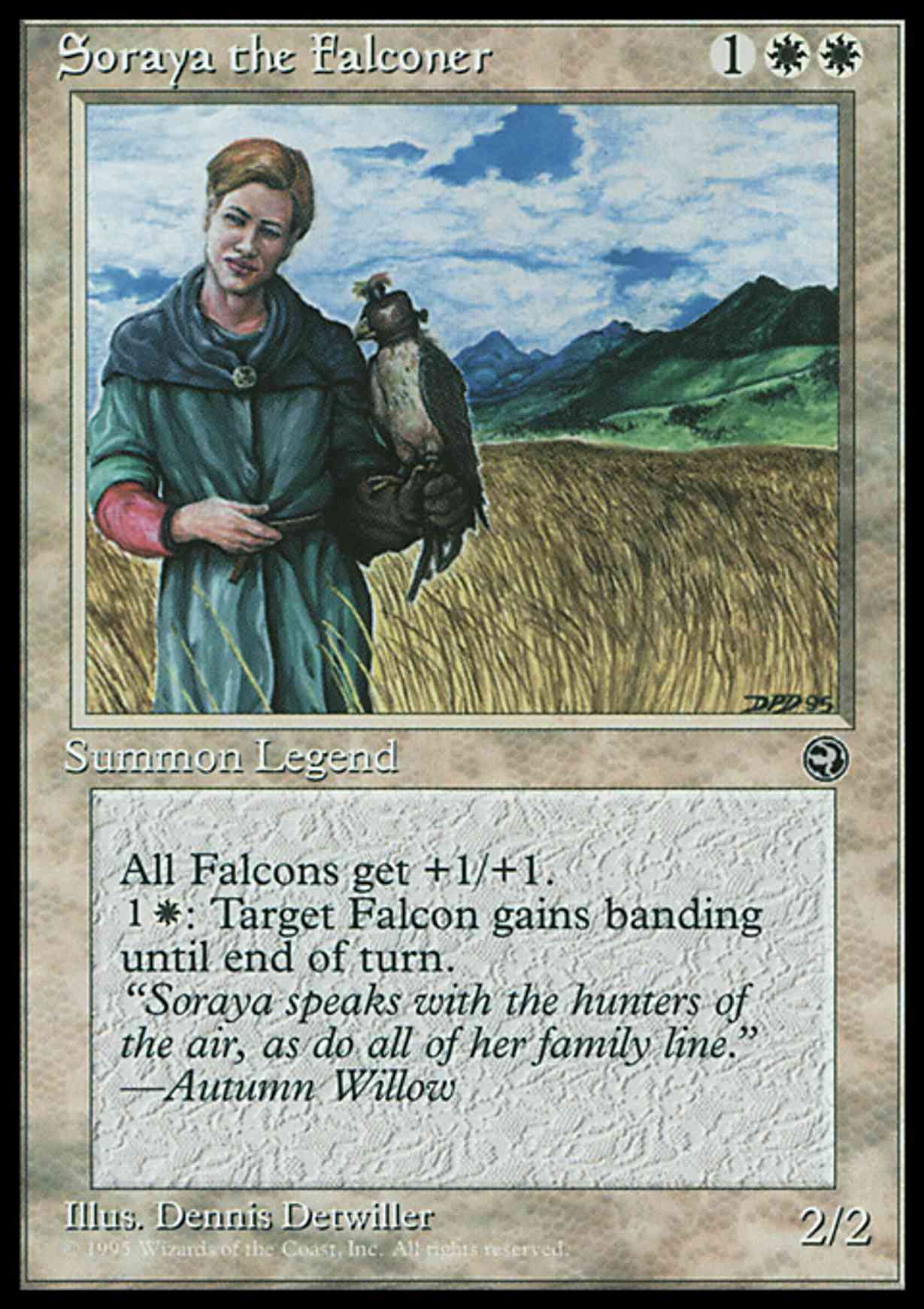 Soraya the Falconer magic card front