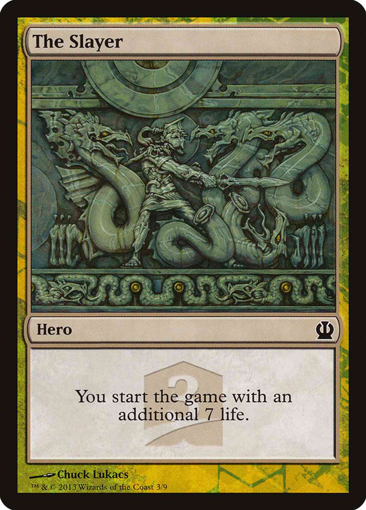 The Slayer magic card front