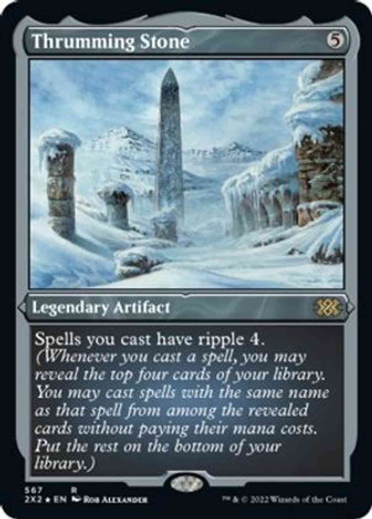 Thrumming Stone (Foil Etched) magic card front