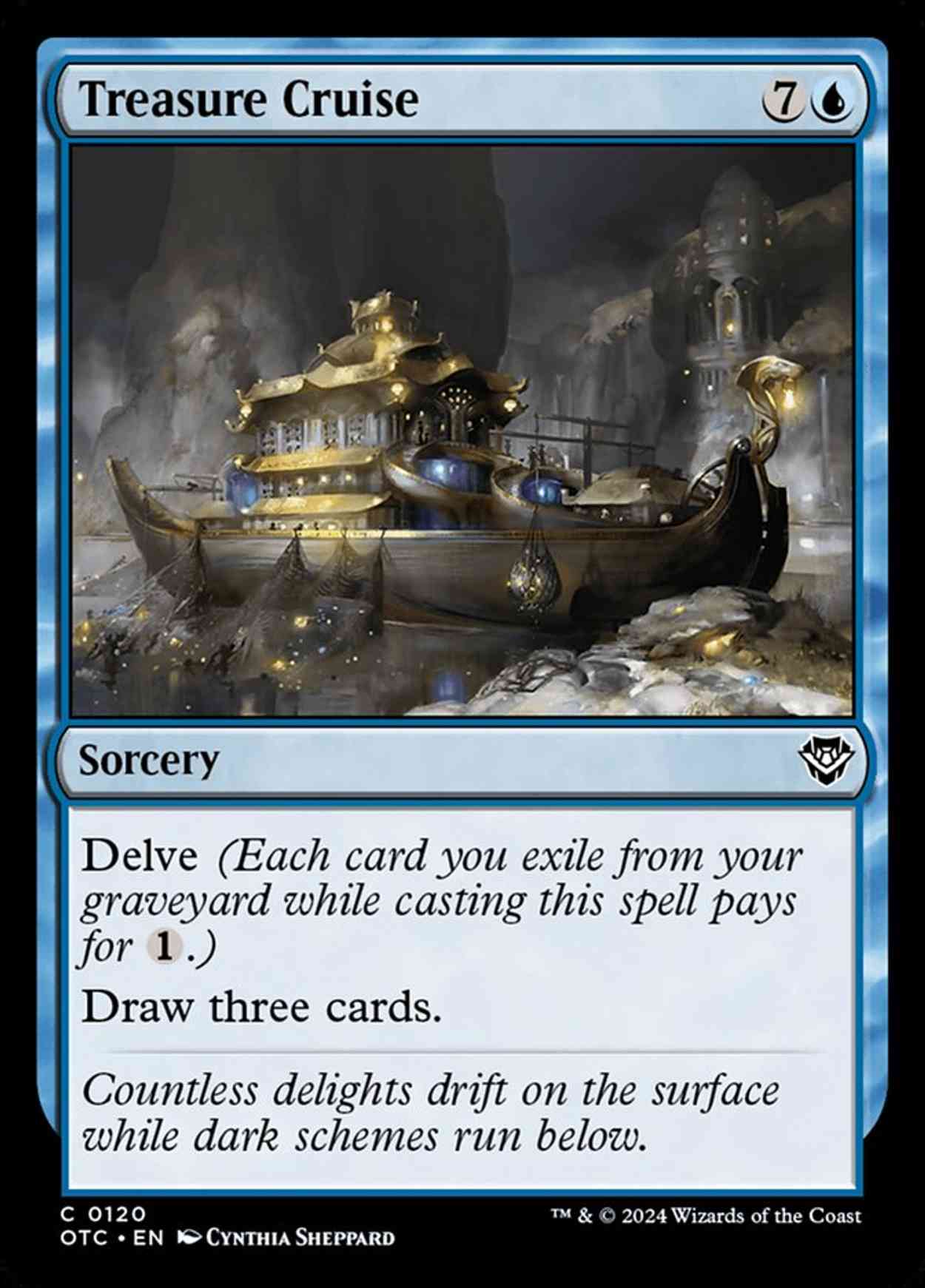 Treasure Cruise magic card front