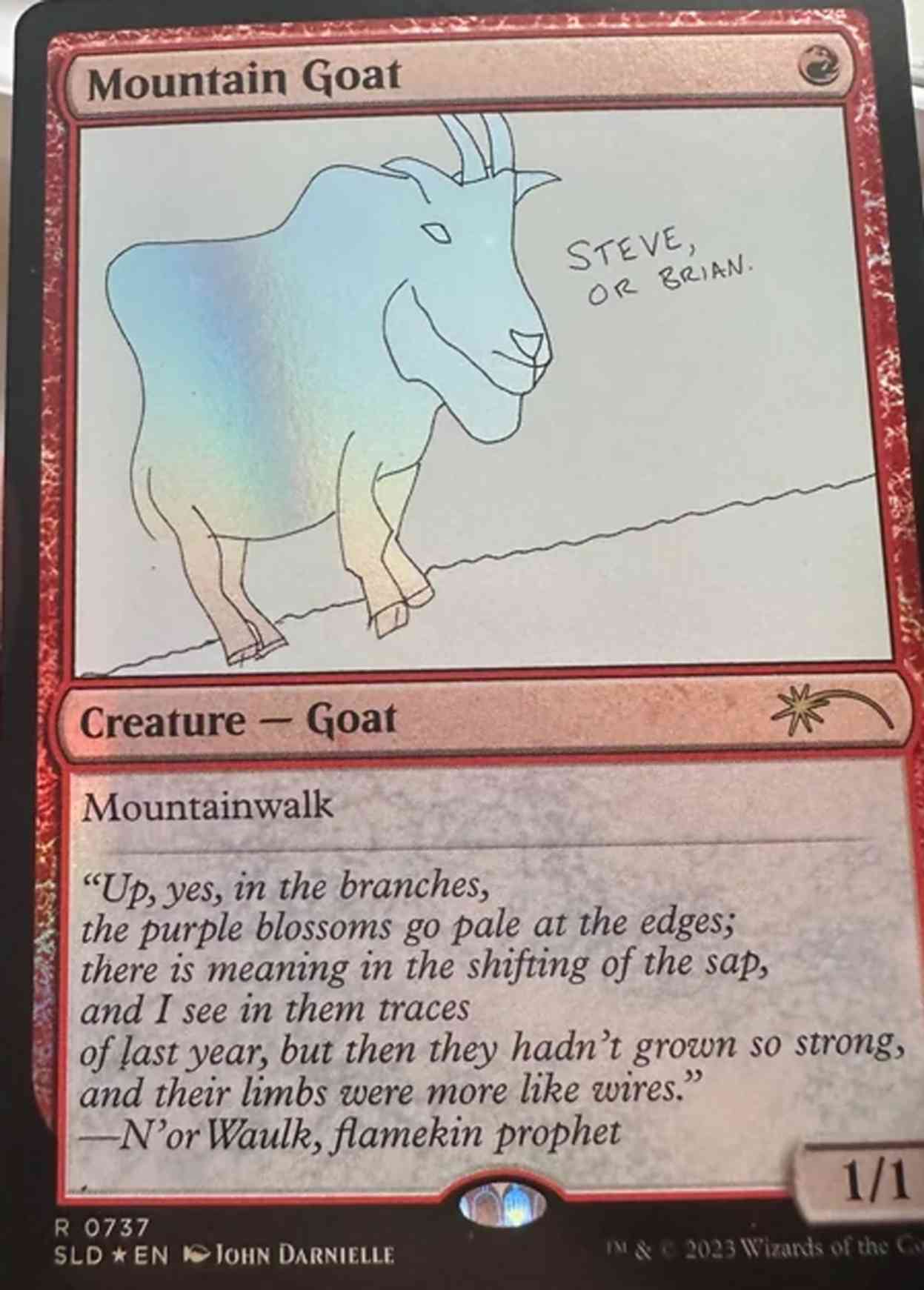 Mountain Goat magic card front