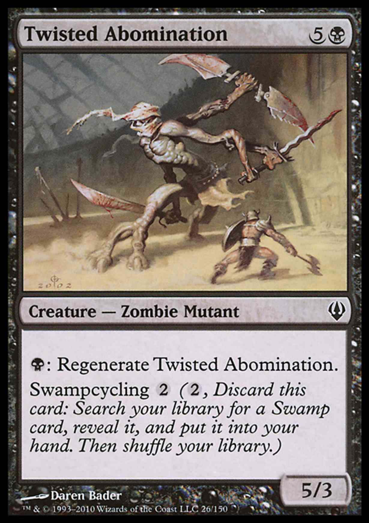 Twisted Abomination magic card front