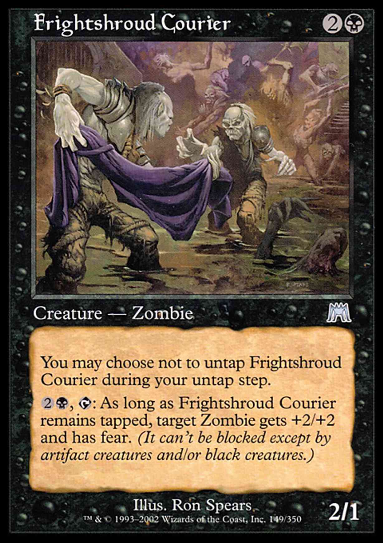 Frightshroud Courier magic card front