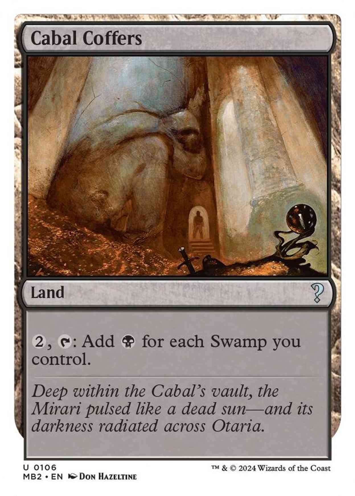 Cabal Coffers (White Border) magic card front