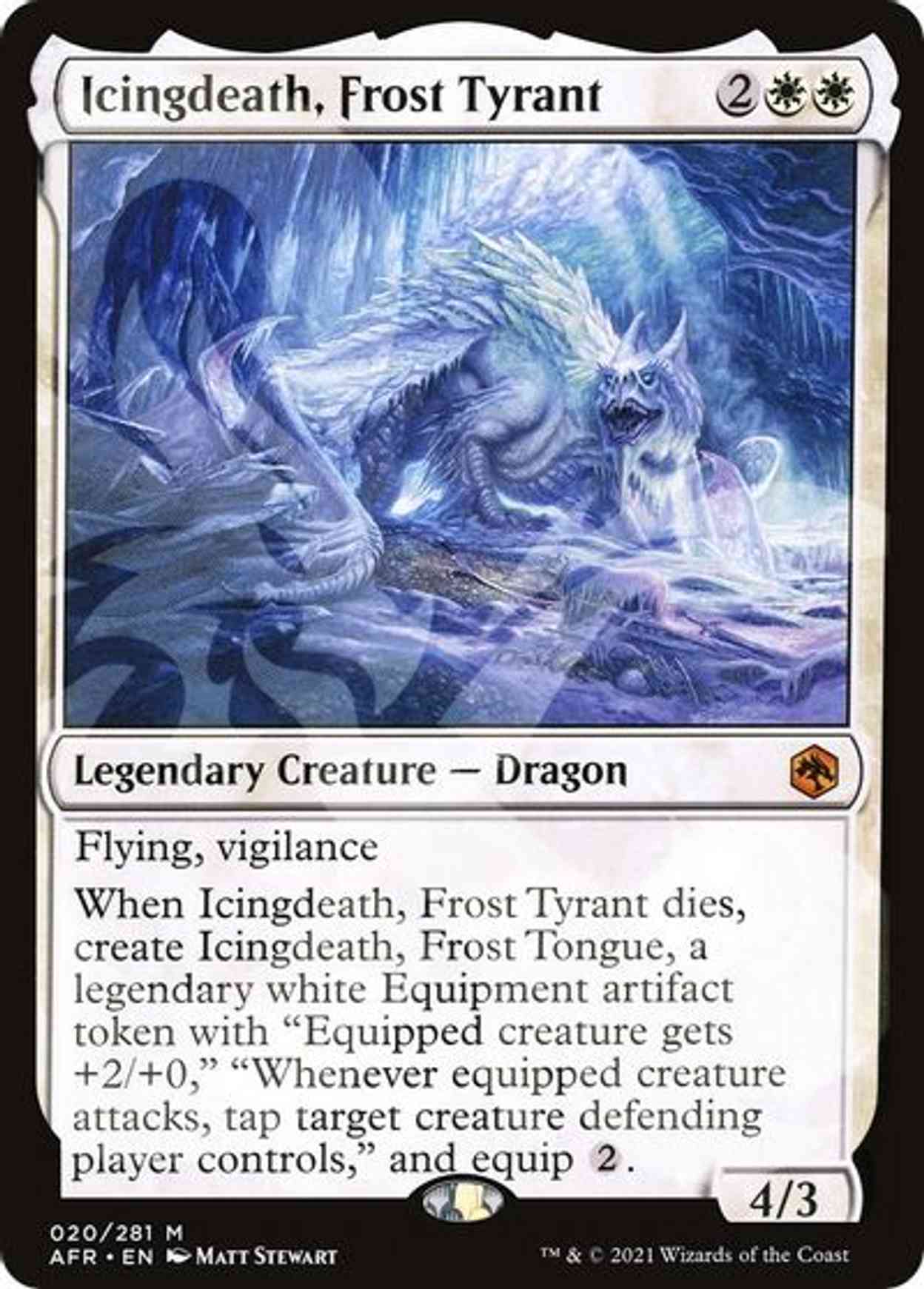 Icingdeath, Frost Tyrant magic card front
