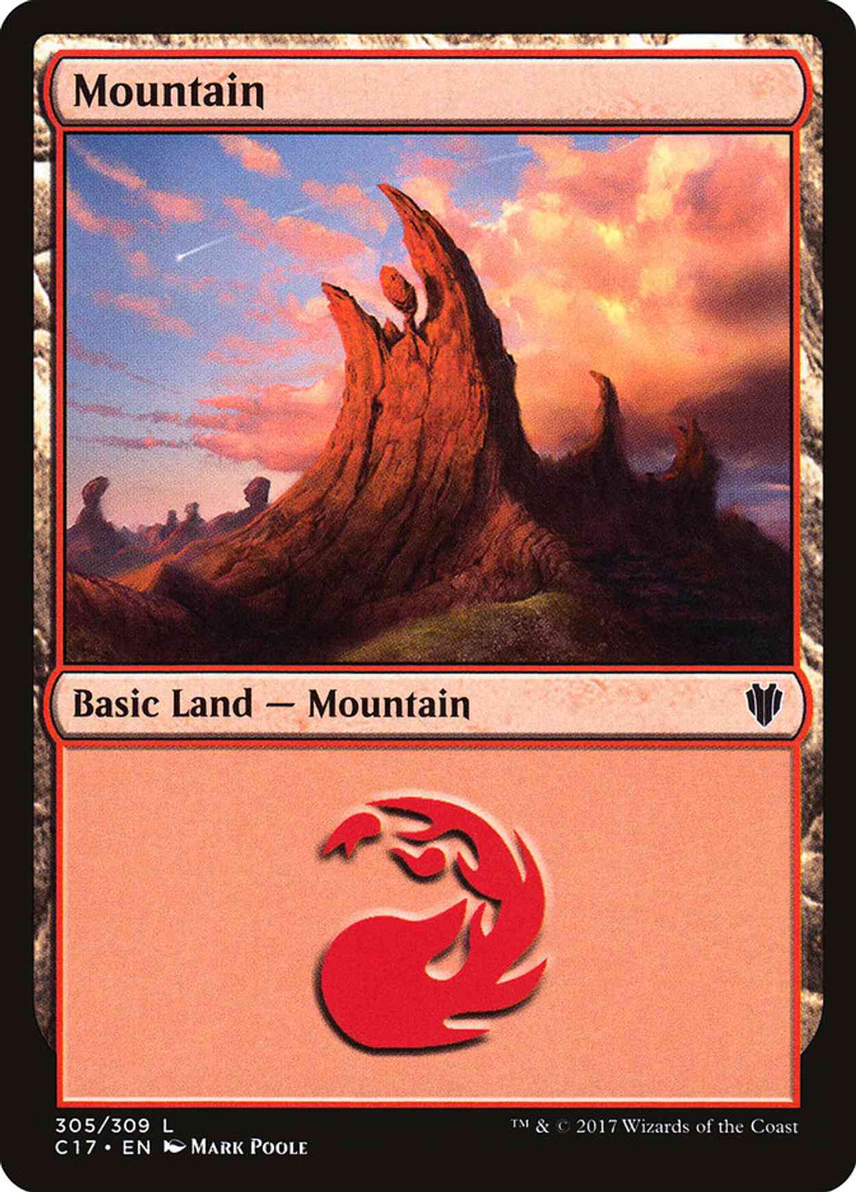 Mountain (305) magic card front