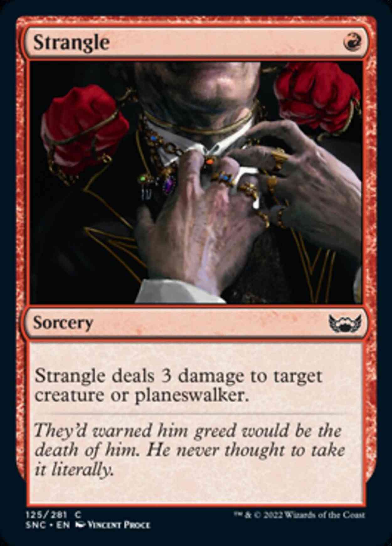 Strangle magic card front