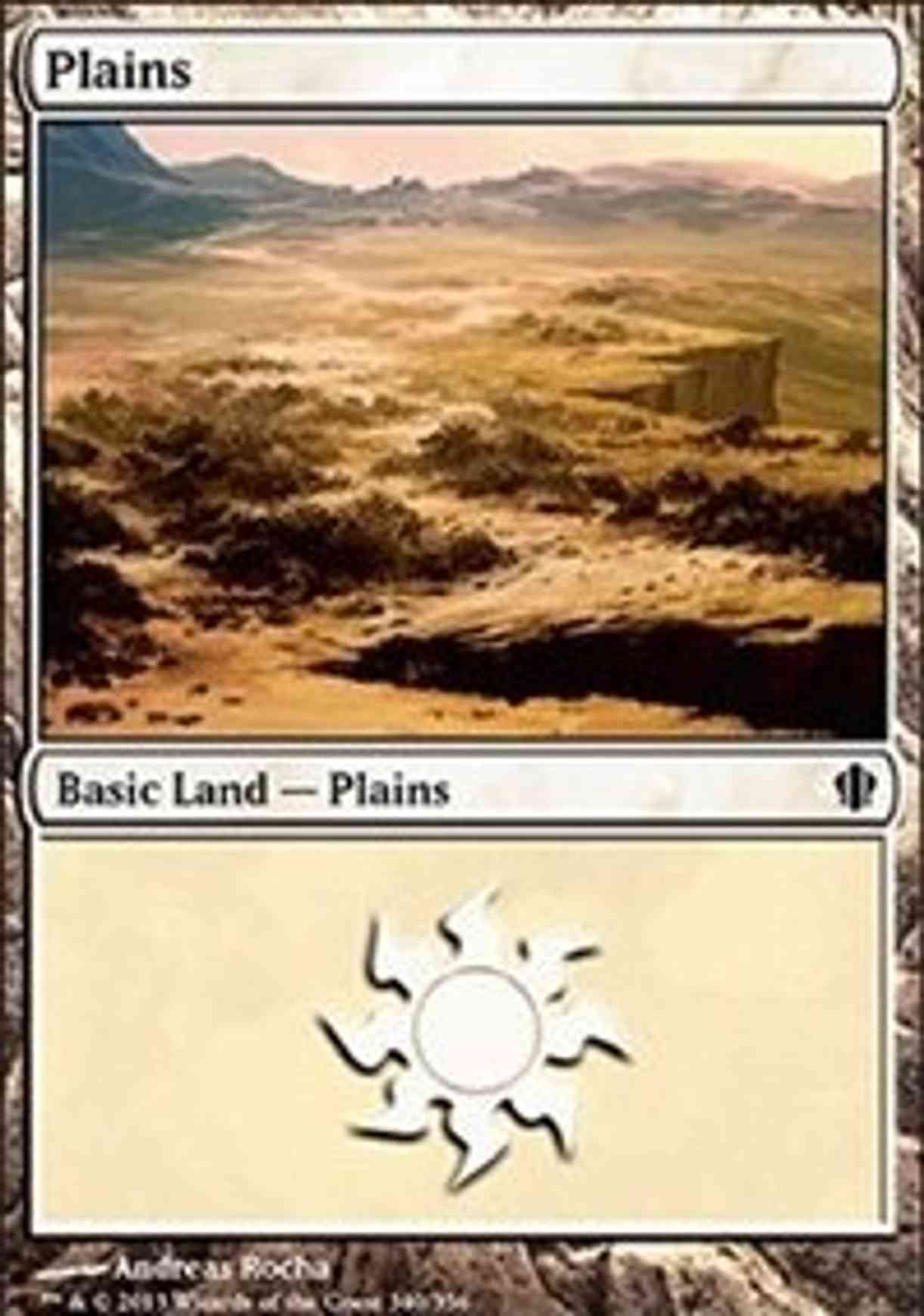 Plains (340) magic card front