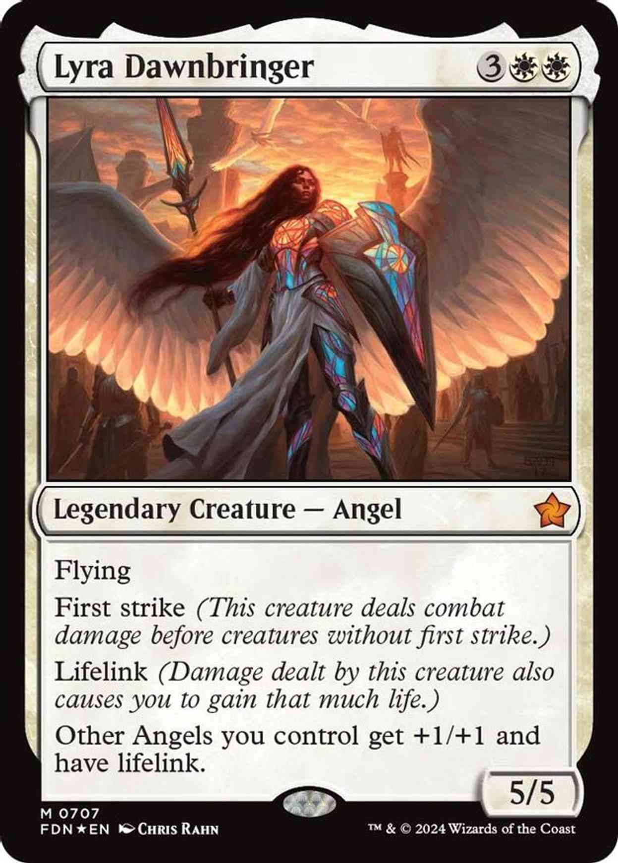 Lyra Dawnbringer magic card front