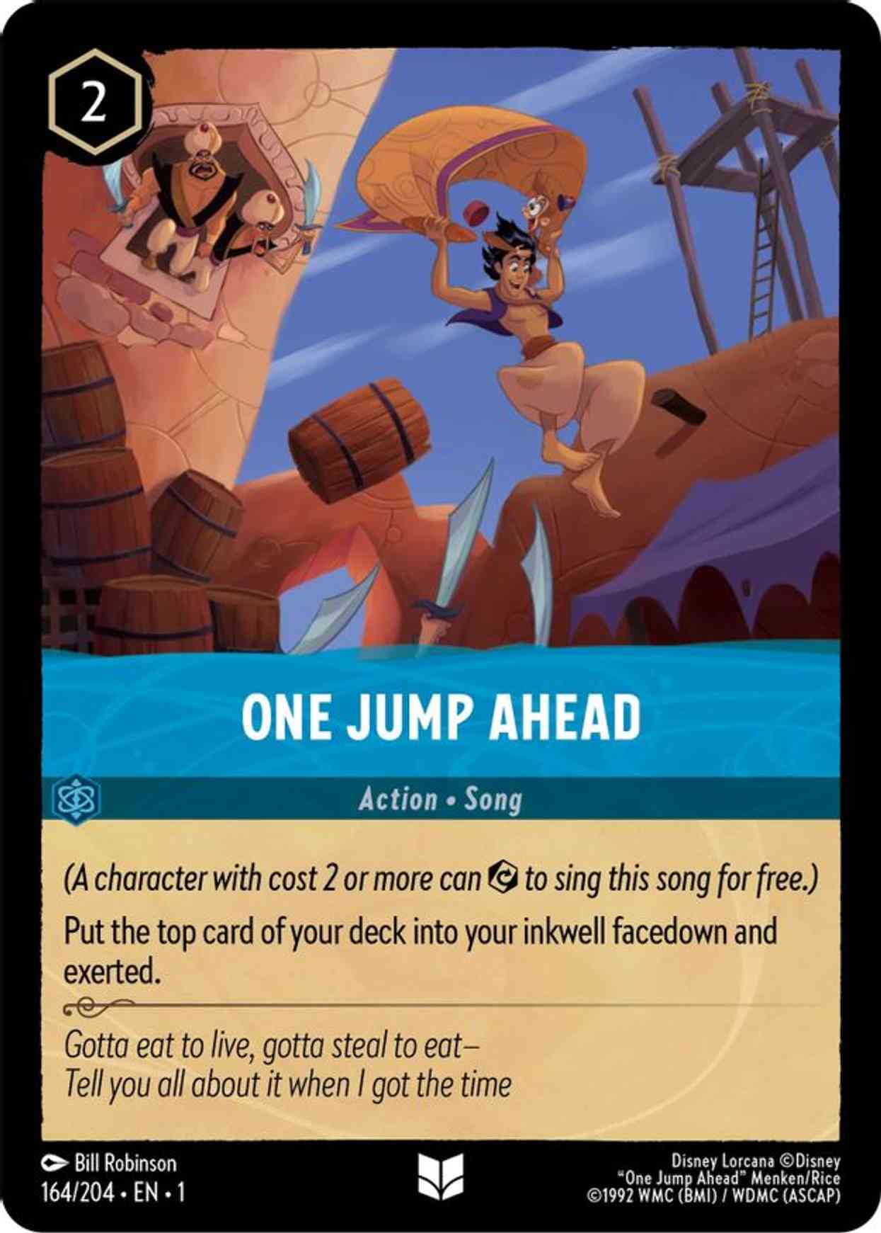 One Jump Ahead magic card front