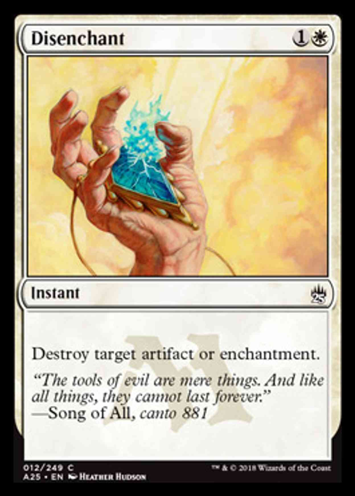 Disenchant magic card front