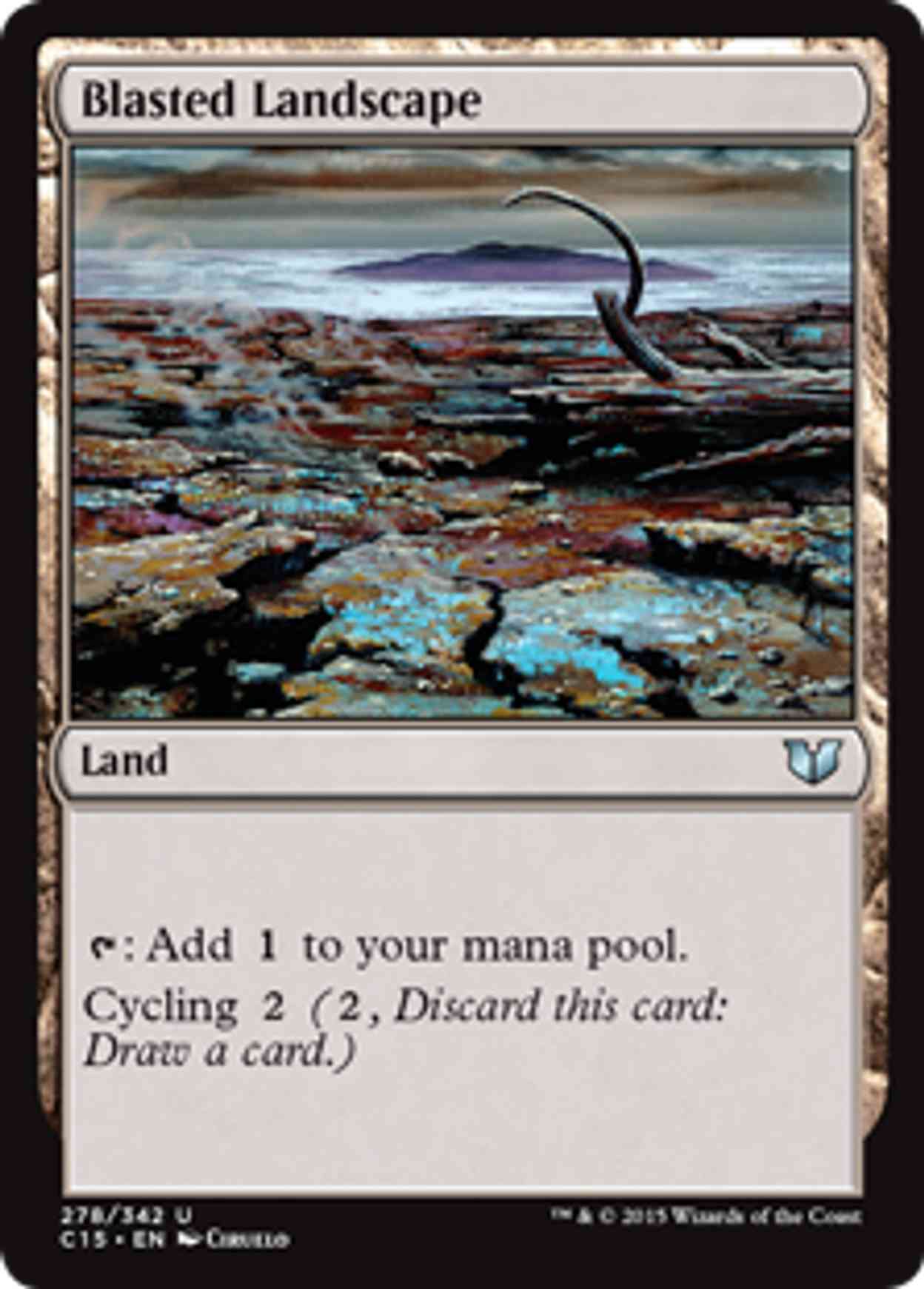 Blasted Landscape magic card front