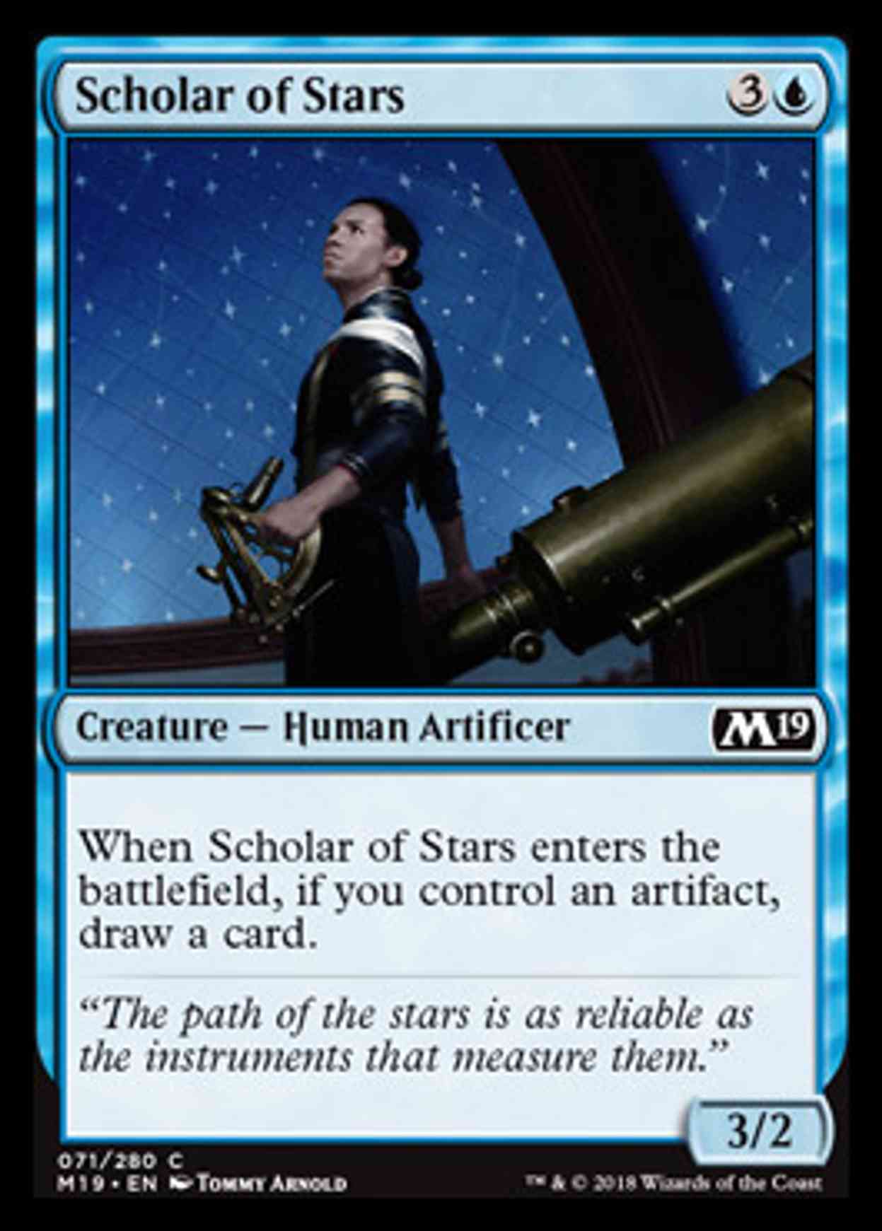 Scholar of Stars magic card front