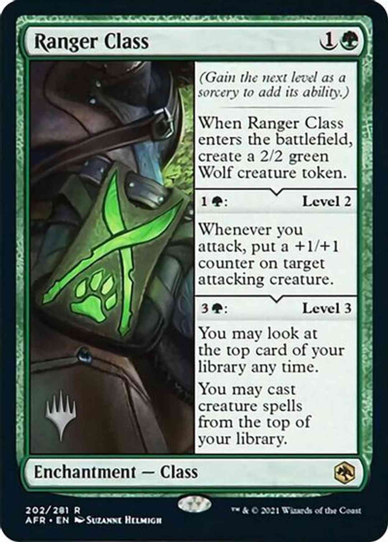 Ranger Class magic card front