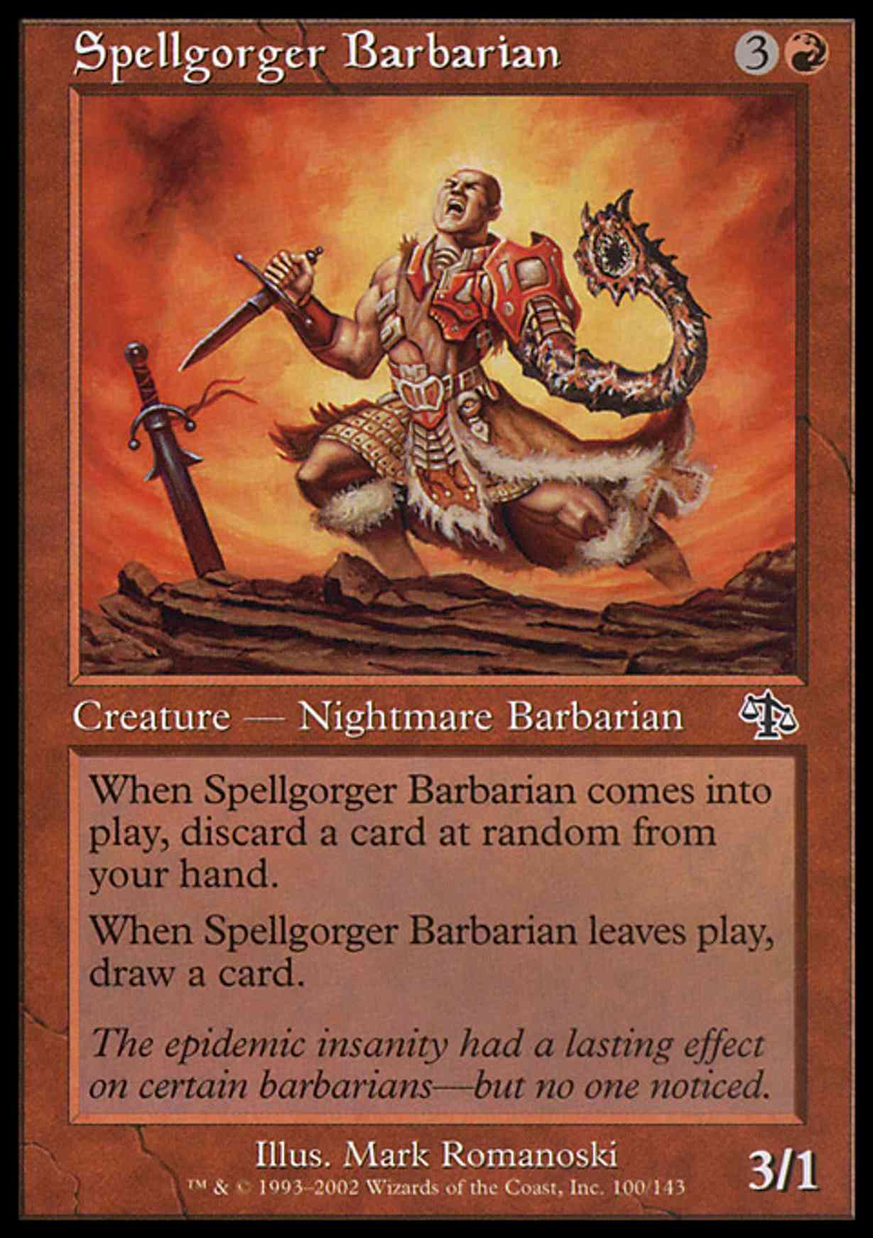 Spellgorger Barbarian magic card front