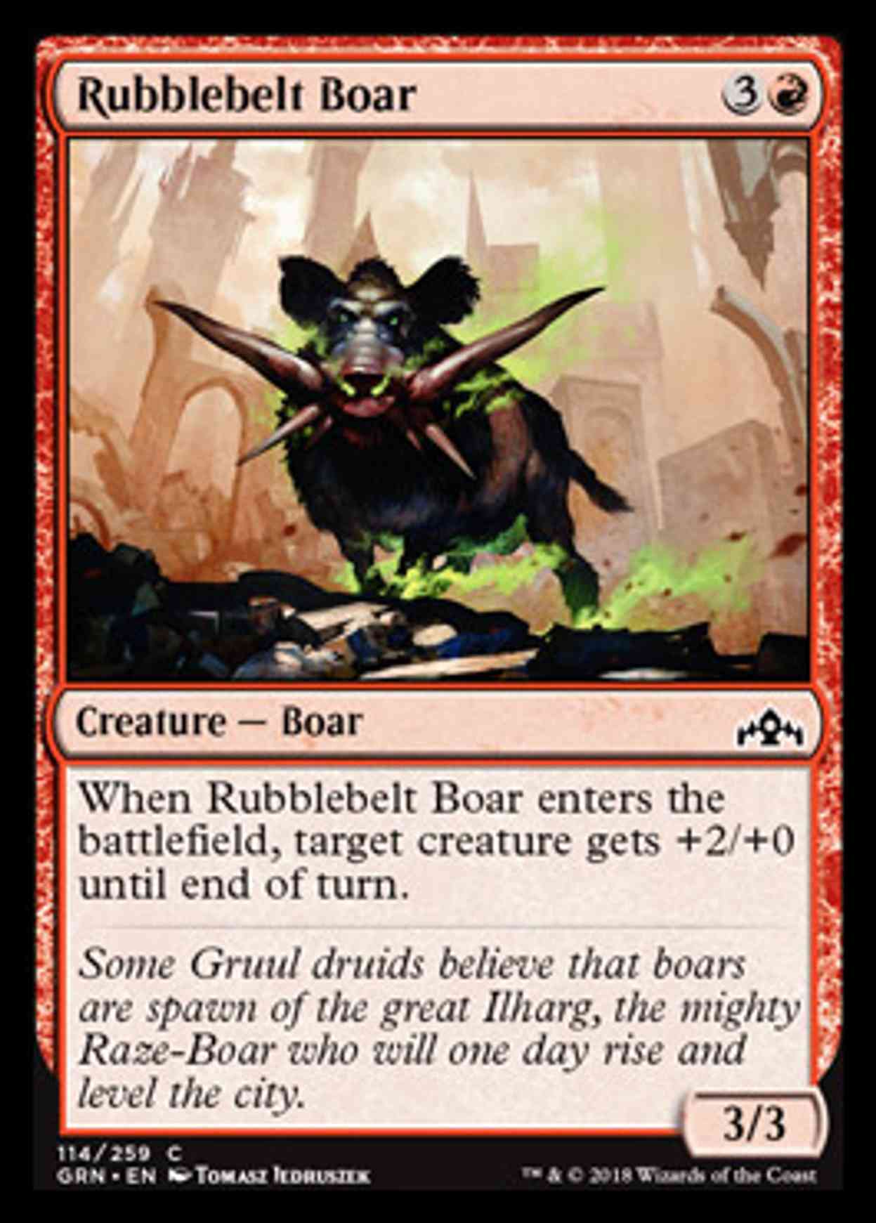 Rubblebelt Boar magic card front