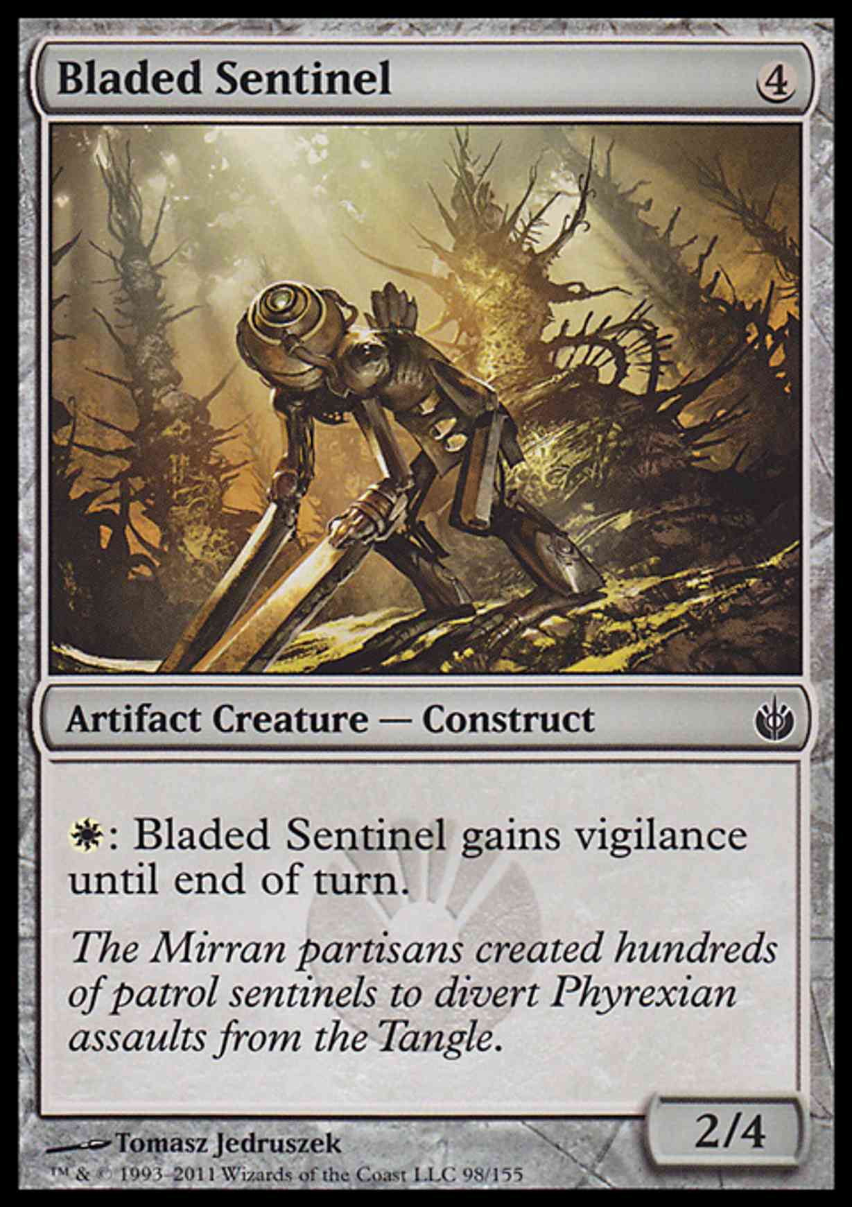 Bladed Sentinel magic card front