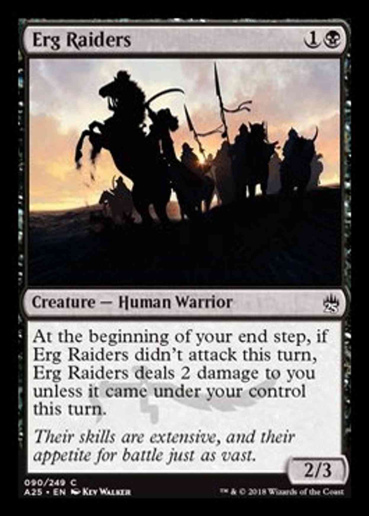 Erg Raiders magic card front