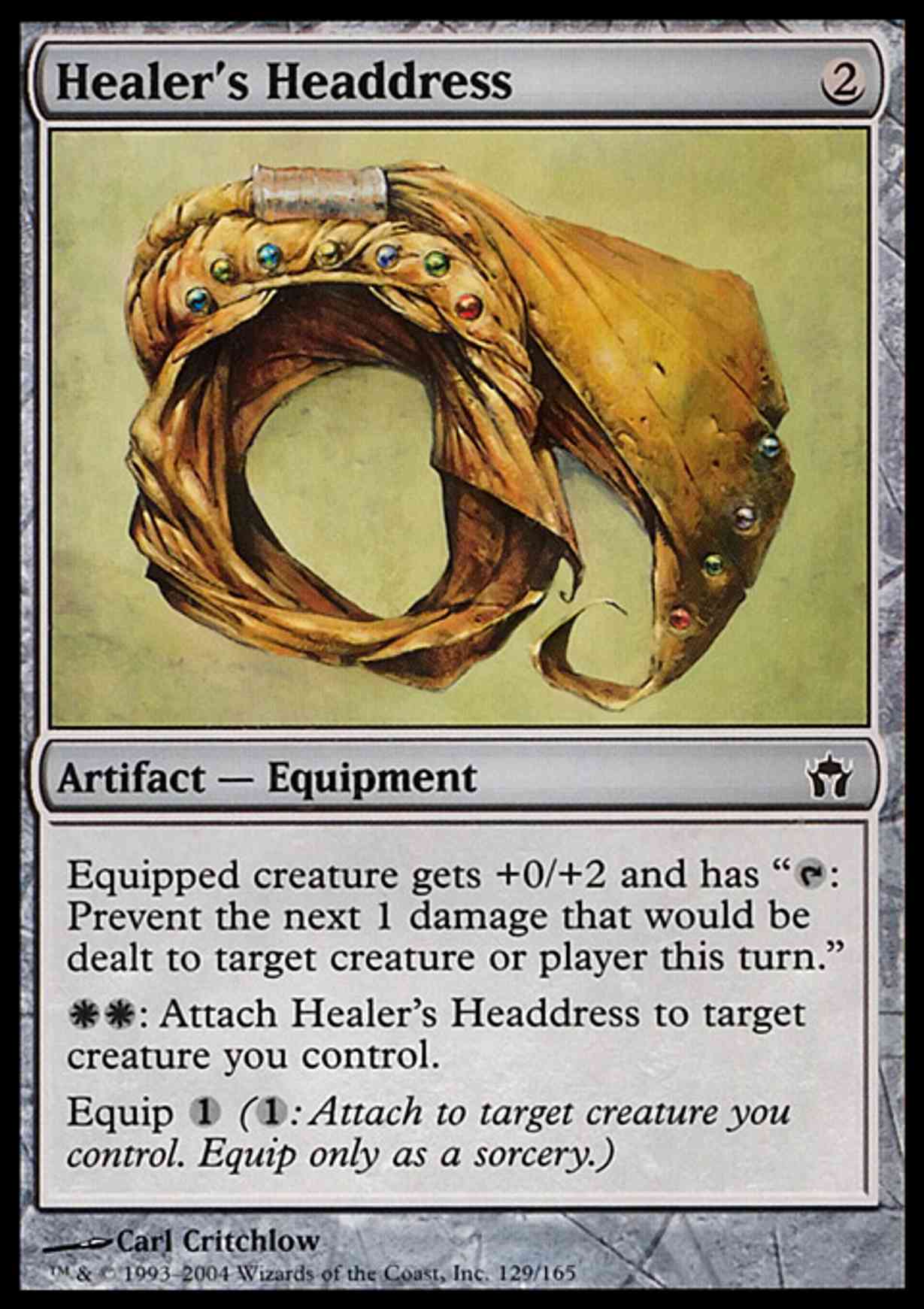 Healer's Headdress magic card front