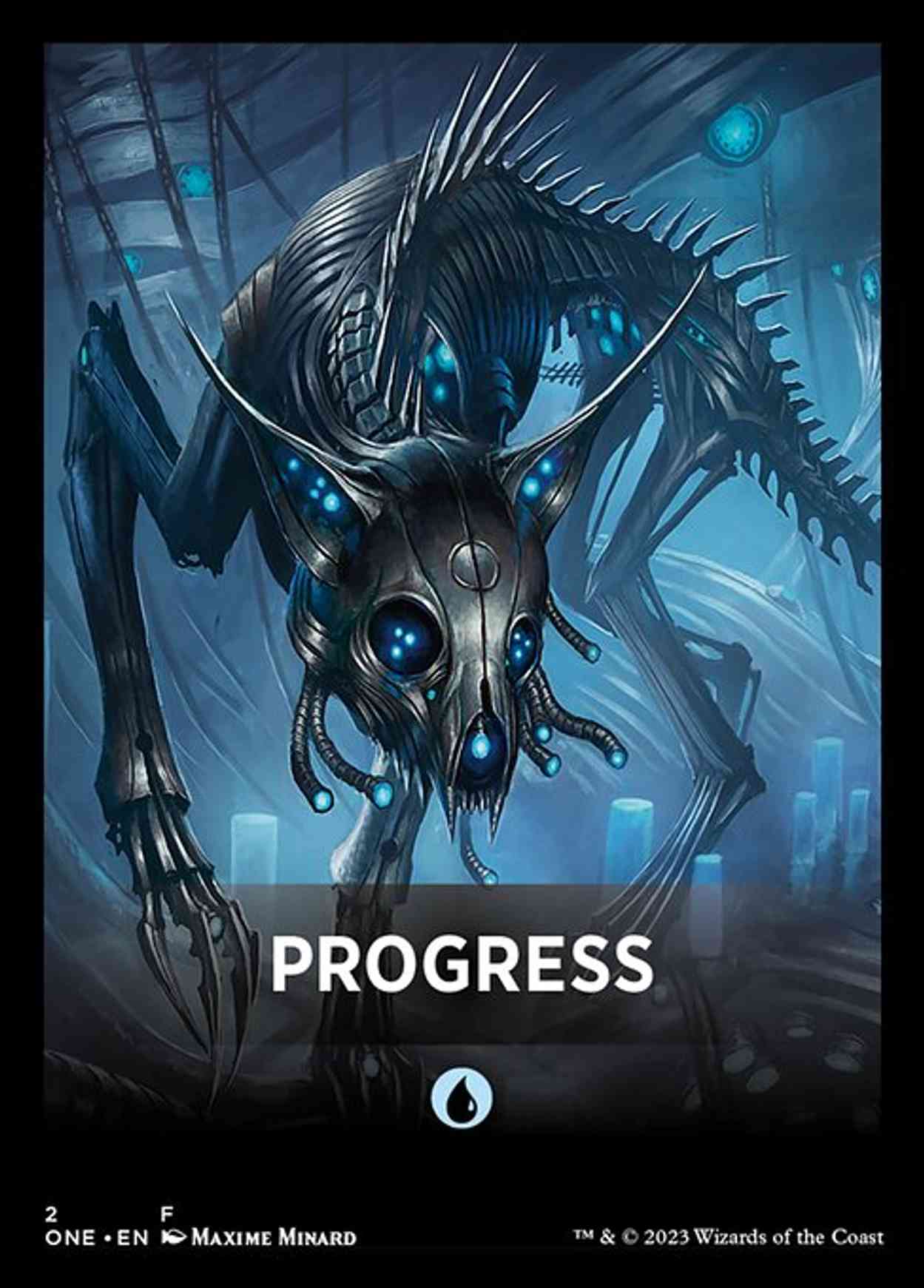 Progress Theme Card magic card front