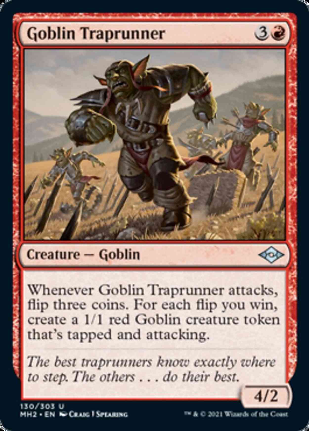 Goblin Traprunner magic card front