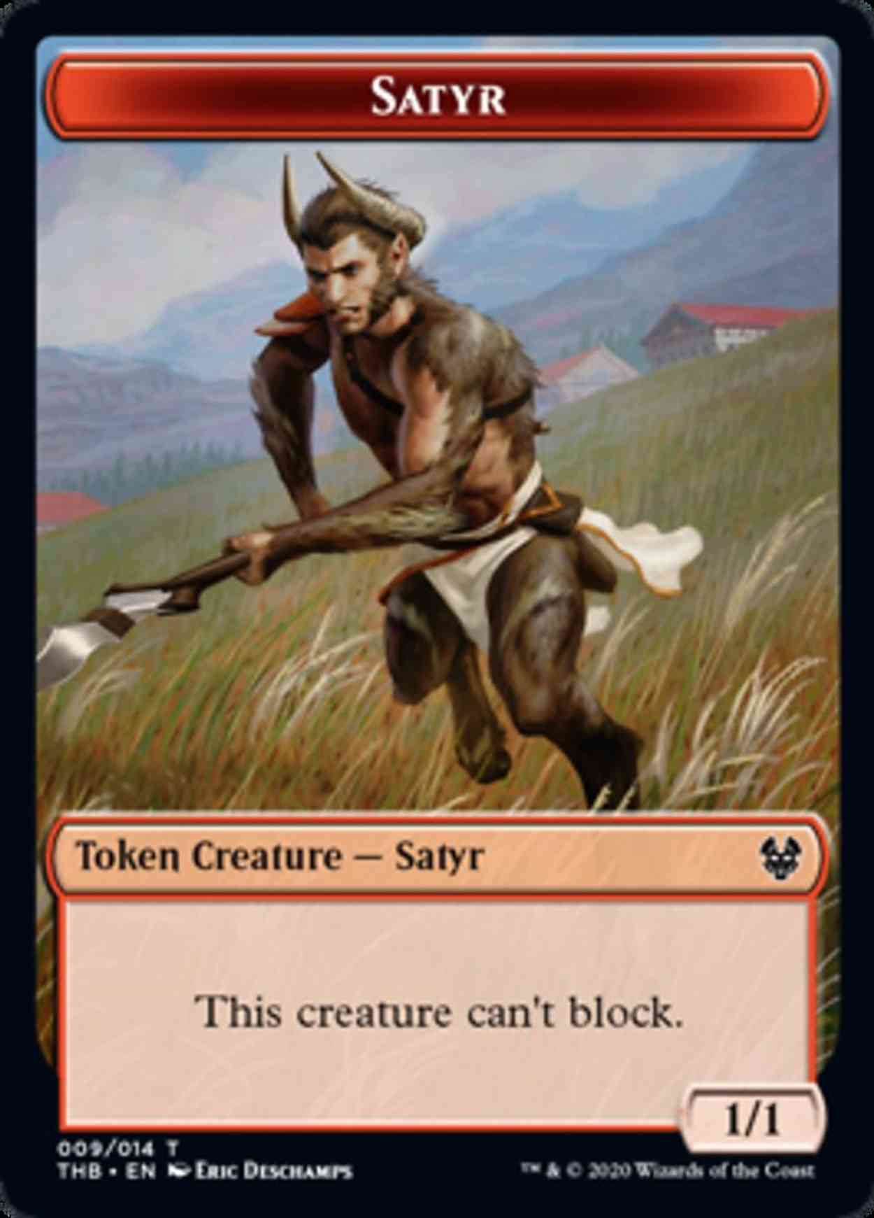 Satyr Token magic card front