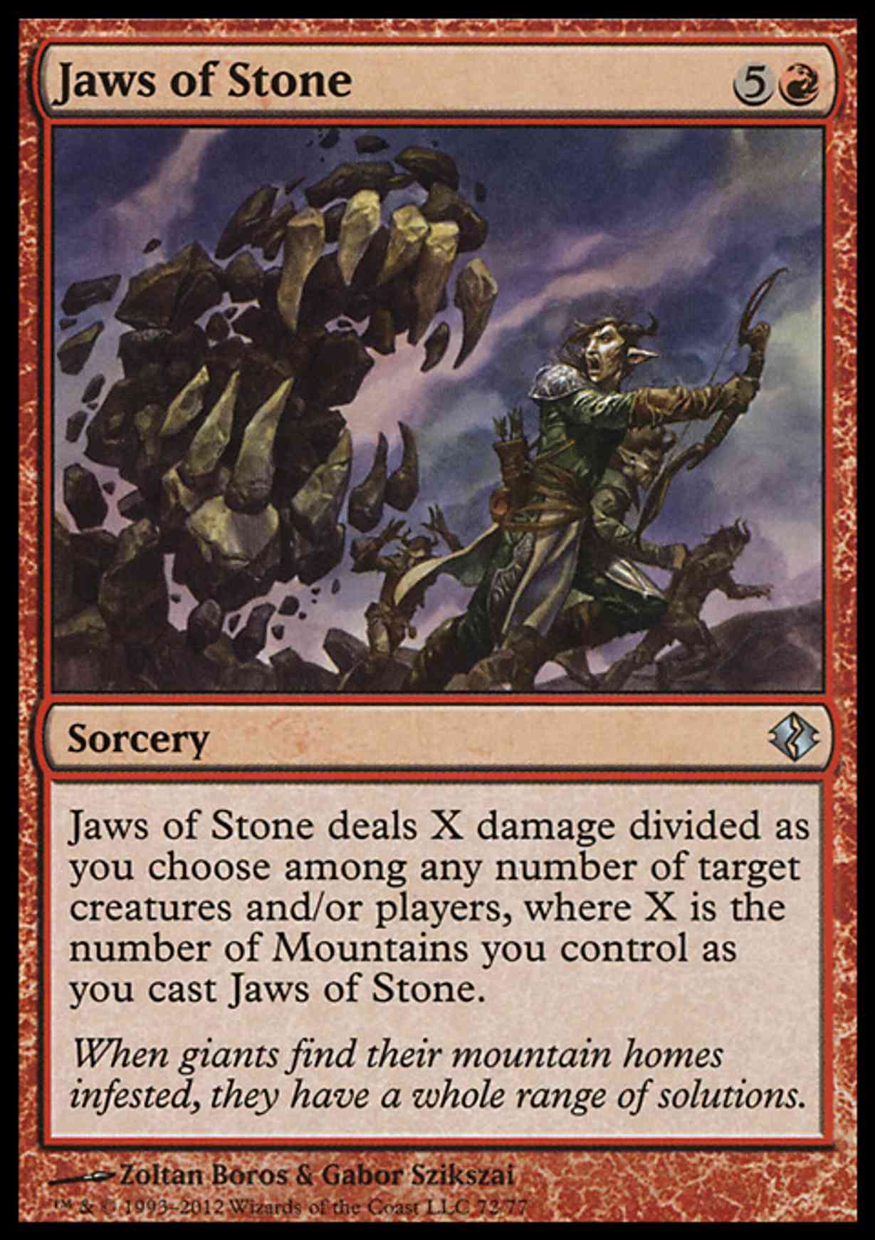 Jaws of Stone magic card front